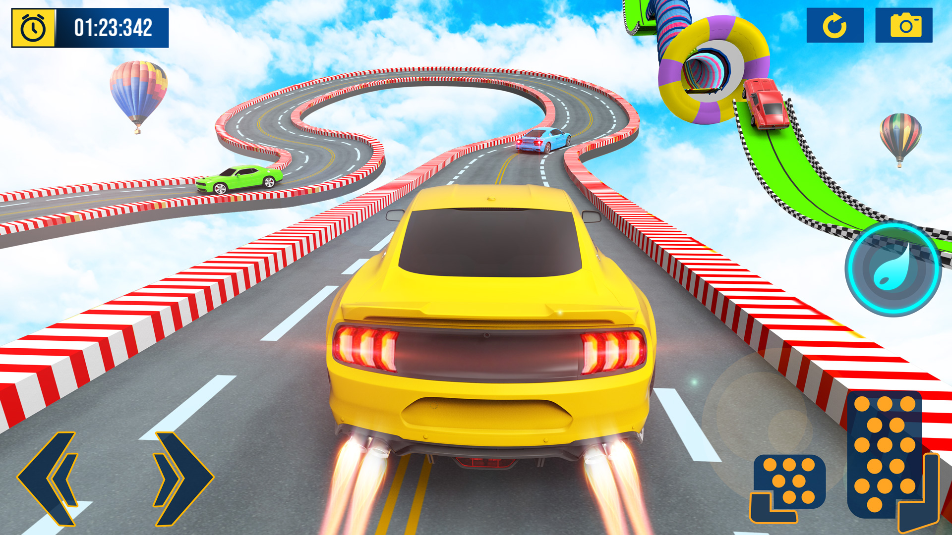 اسکرین شات 2 برنامه Crazy Car Stunt: Car Games 3D