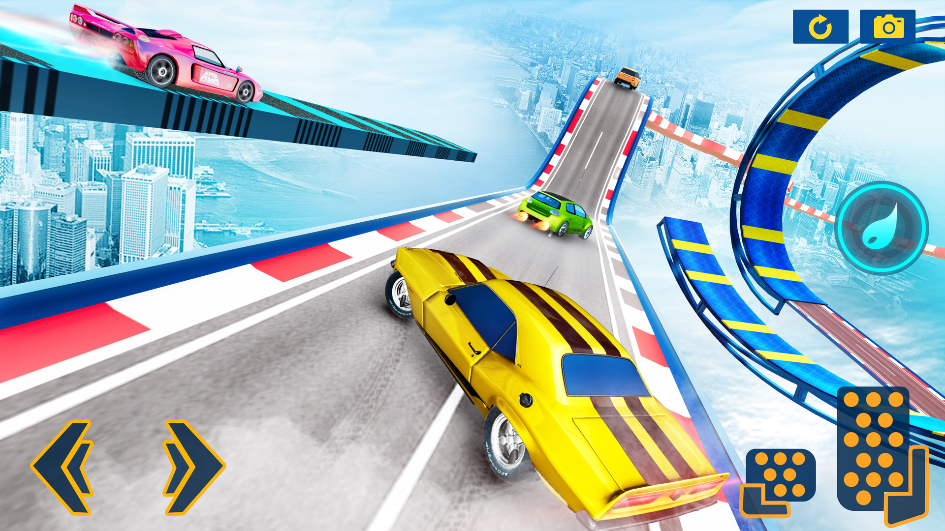 اسکرین شات 6 برنامه Crazy Car Stunt: Car Games 3D