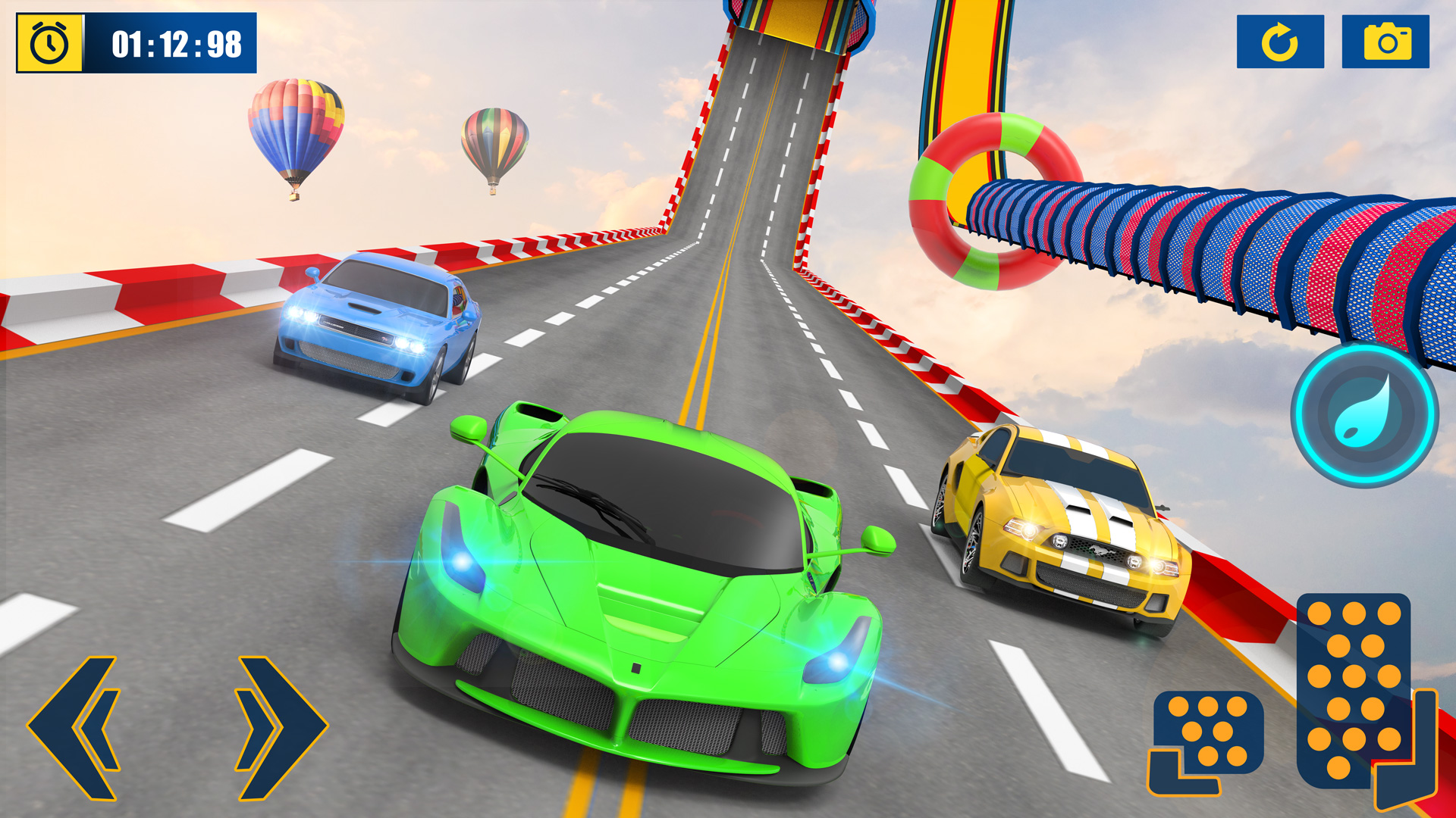اسکرین شات 5 برنامه Crazy Car Stunt: Car Games 3D