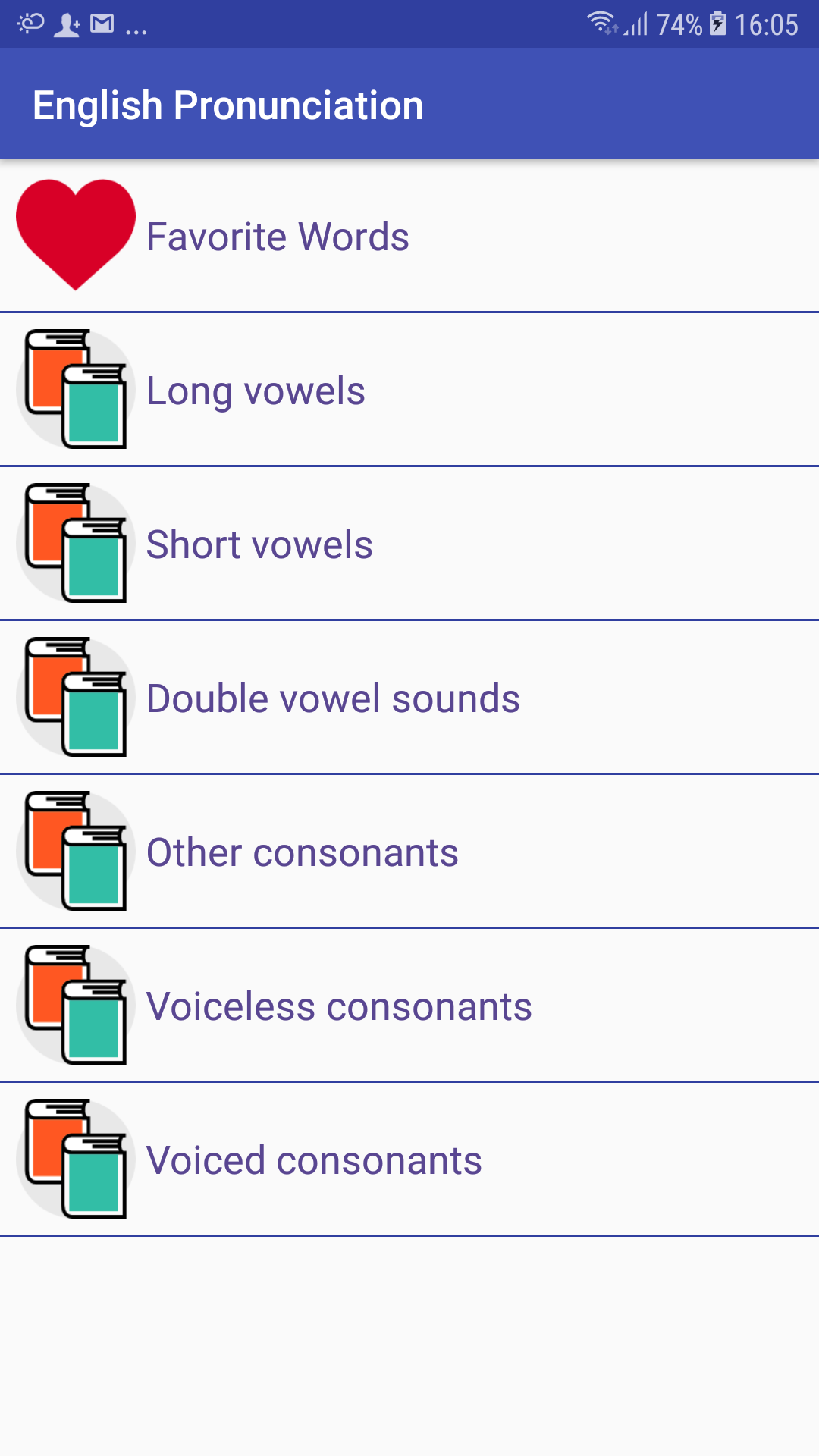 اسکرین شات 3 برنامه English Pronunciation