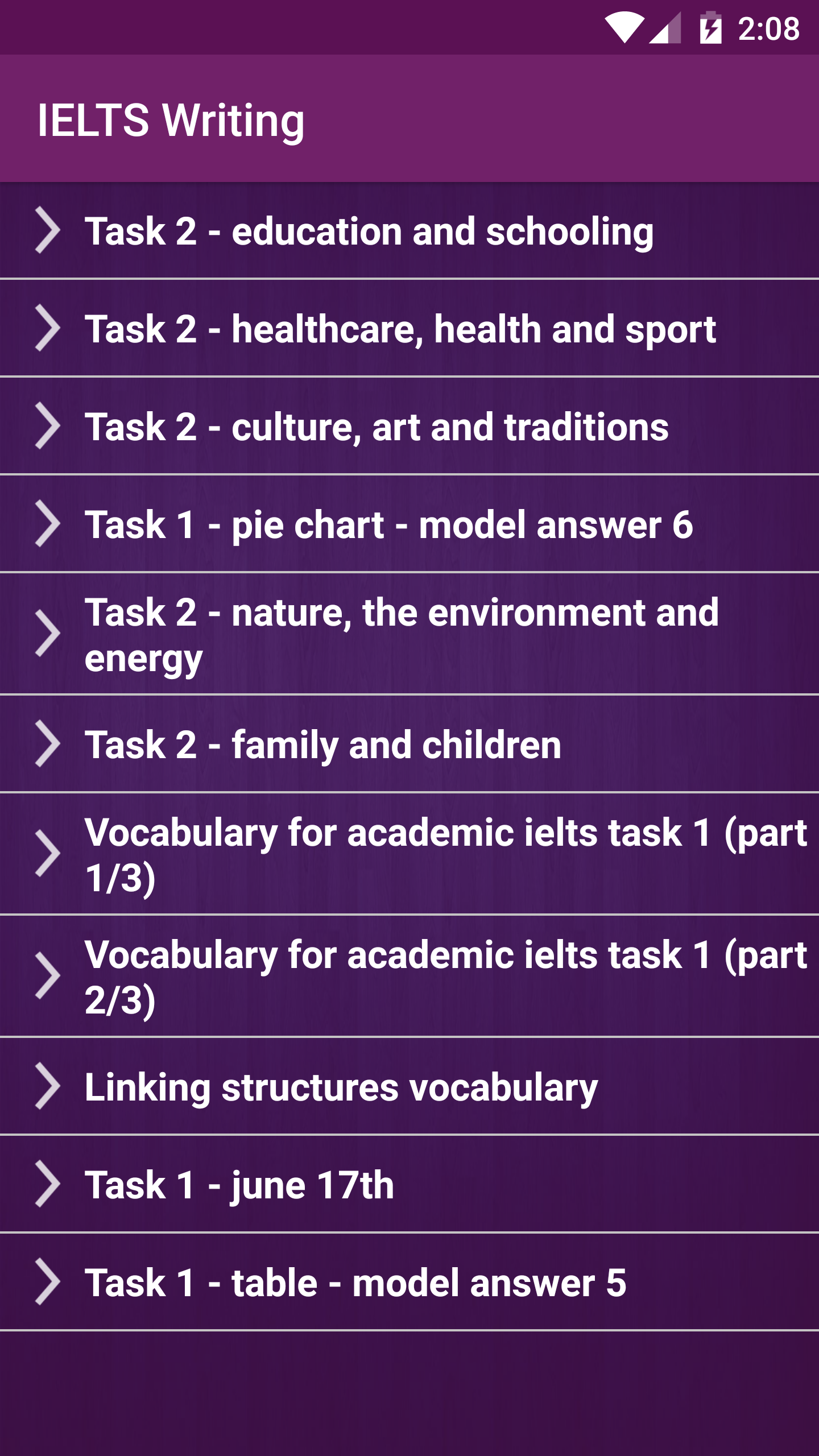 اسکرین شات 6 برنامه Vocabulary for IELTS