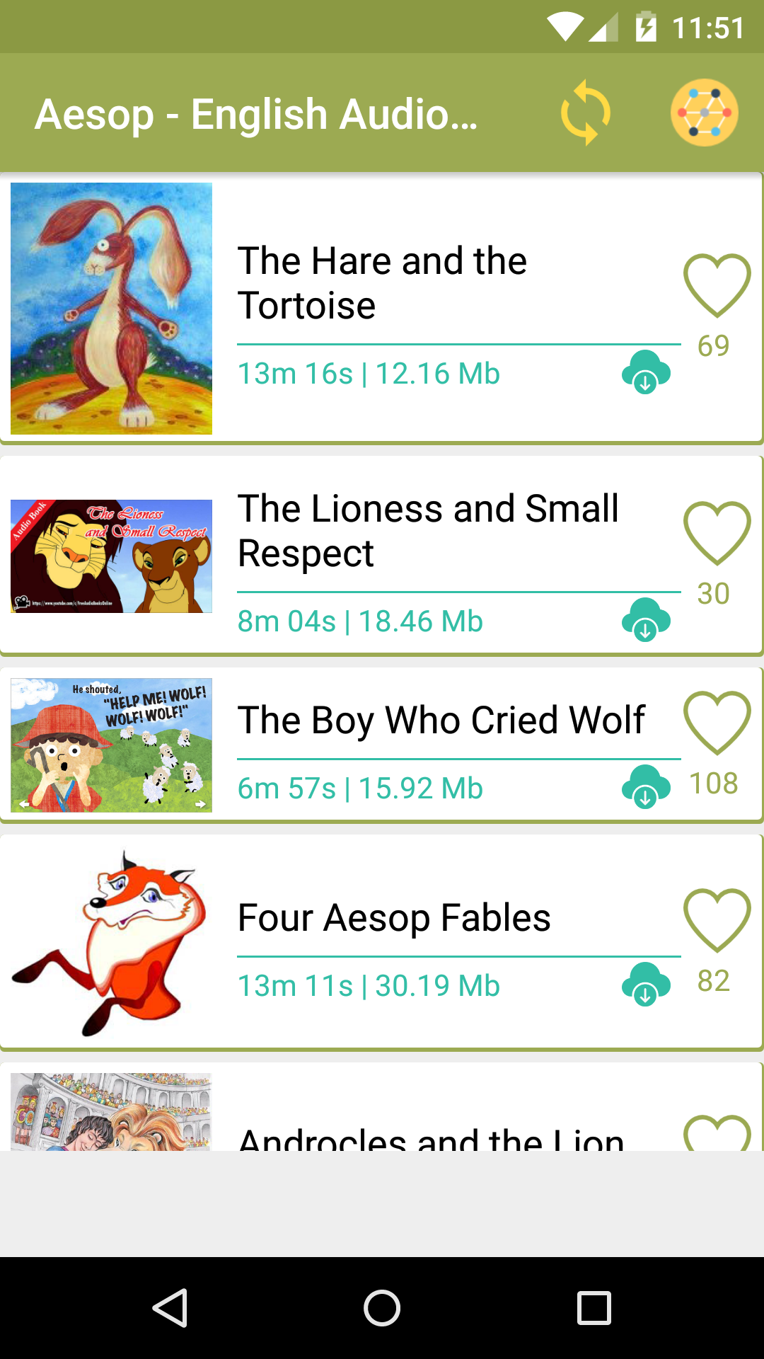 اسکرین شات 4 برنامه English Story with audios - Au