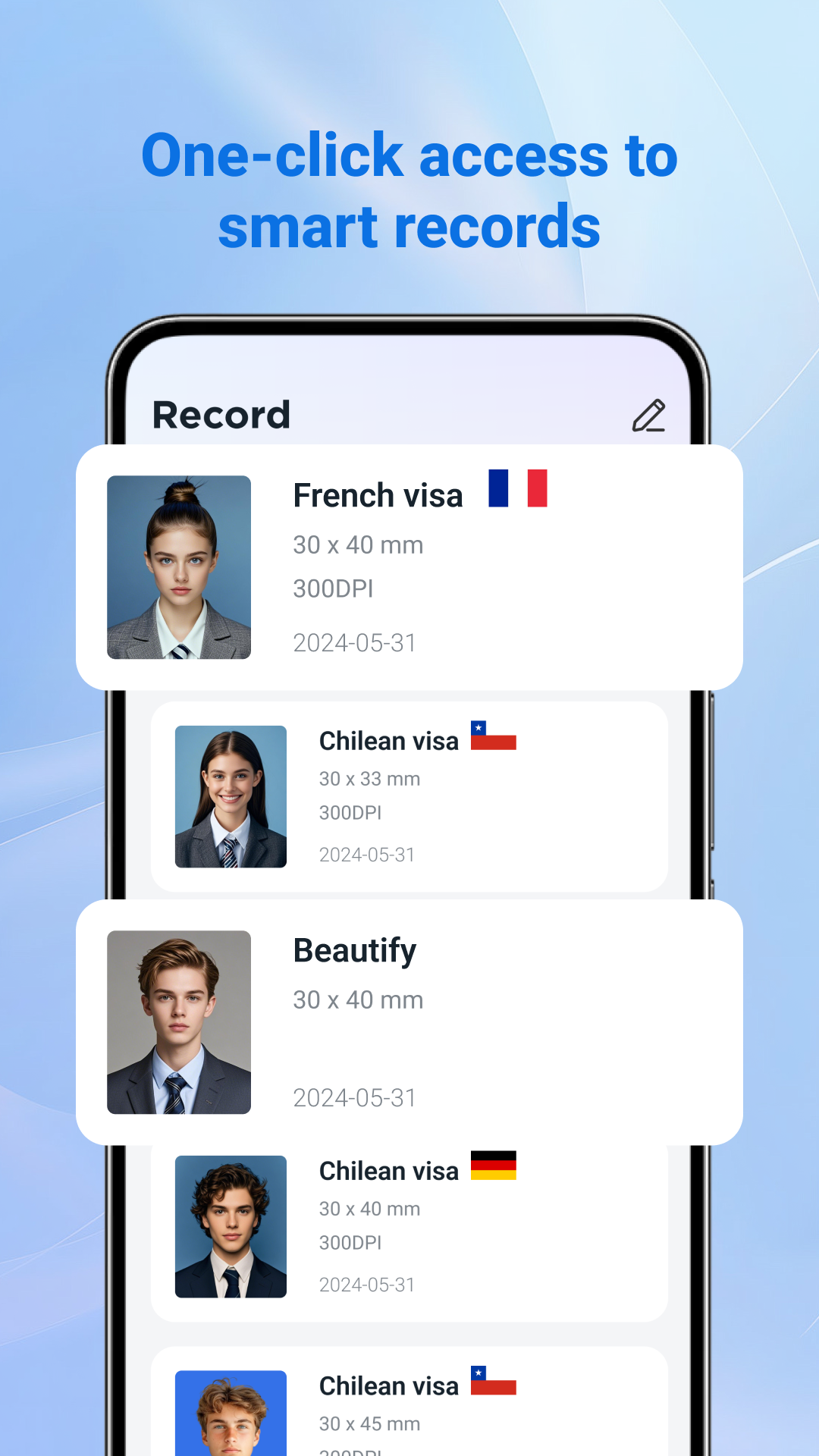 اسکرین شات 2 برنامه ID Photo - Easy ID Maker