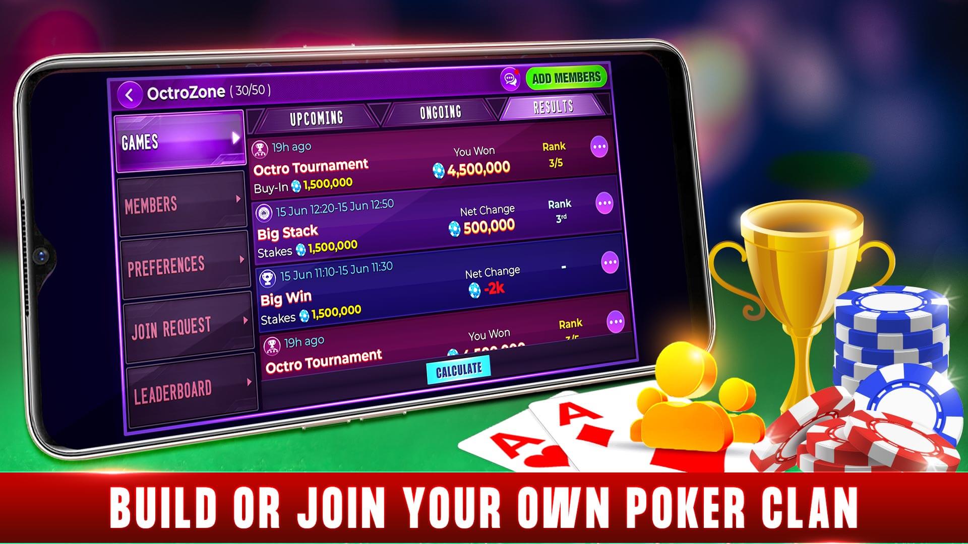 اسکرین شات 7 بازی Octro Poker holdem poker games