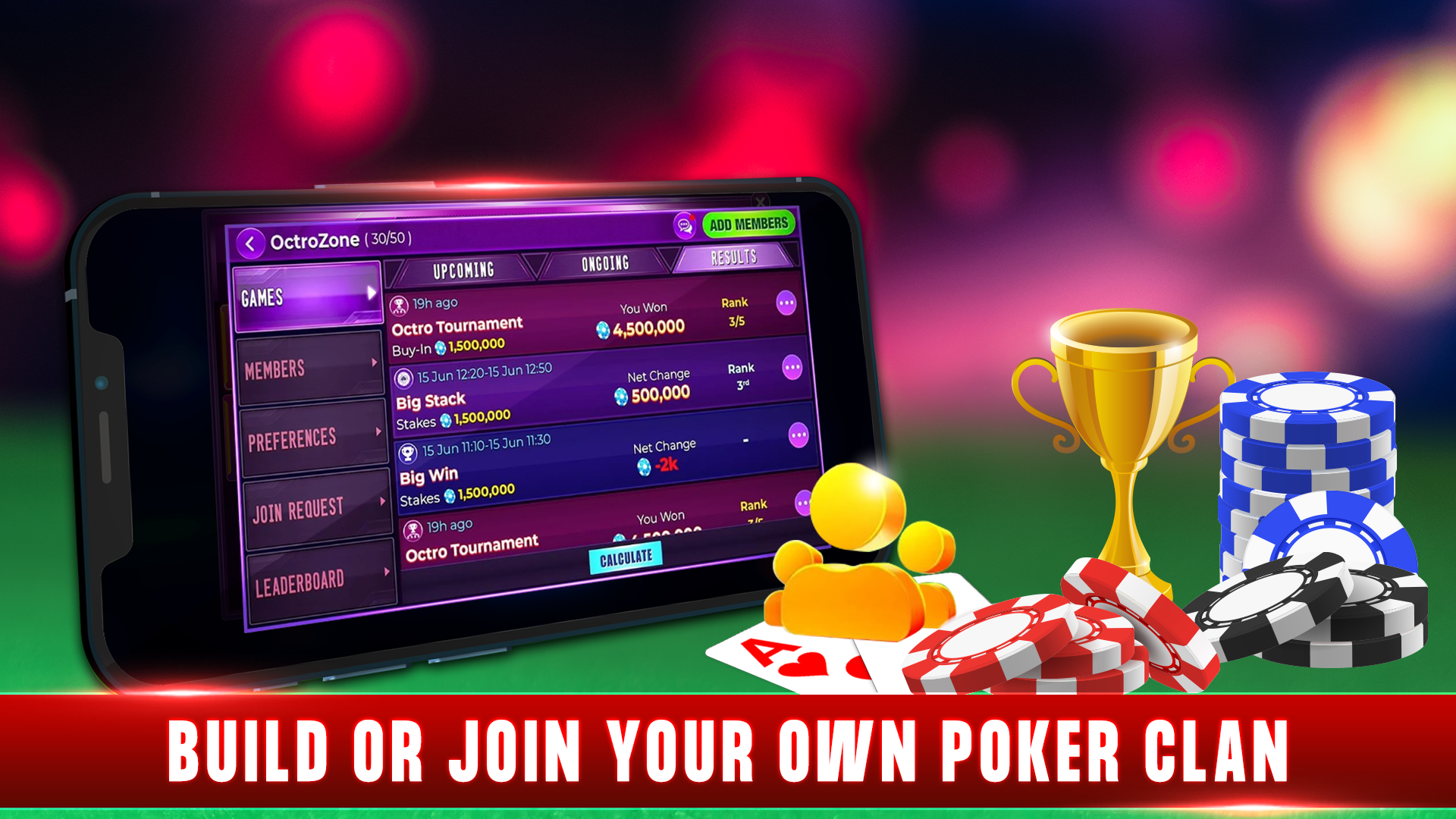 اسکرین شات 7 بازی Octro Poker holdem poker games