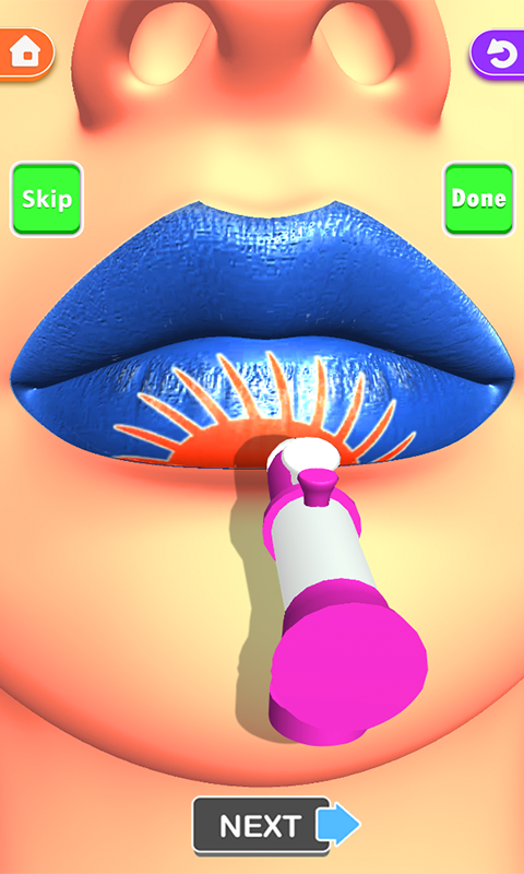 اسکرین شات 4 بازی Lips Done! Beauty Lip Art
