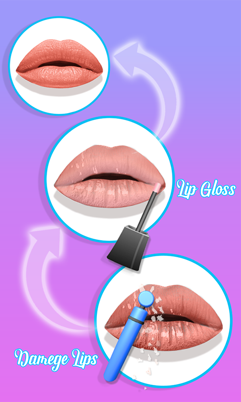 اسکرین شات 5 بازی Lips Done! Beauty Lip Art