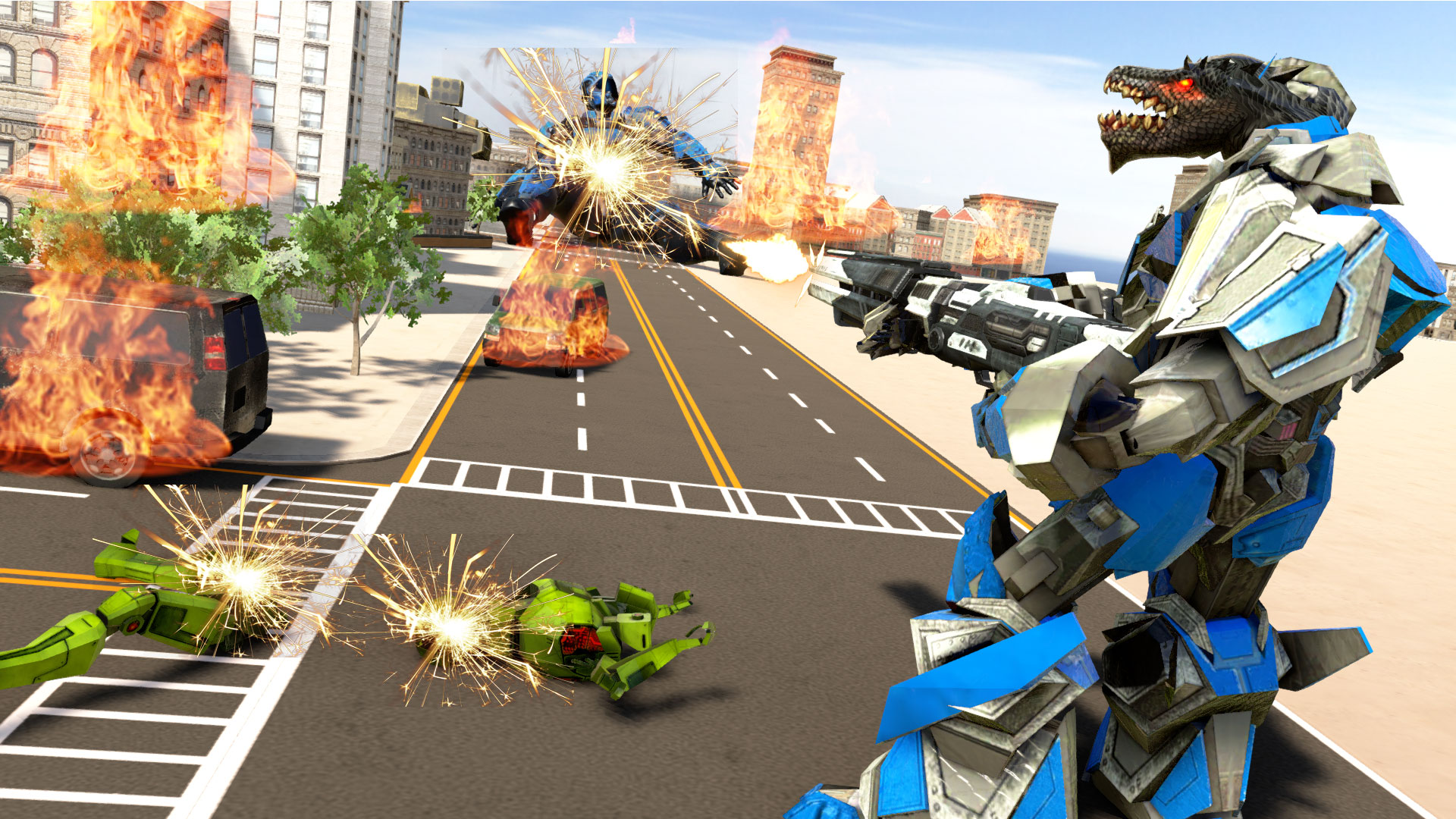 اسکرین شات 6 بازی Robot Car Permainan Robot Game