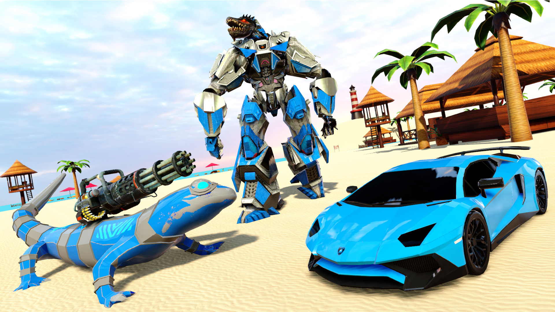 اسکرین شات 1 بازی Robot Car Permainan Robot Game