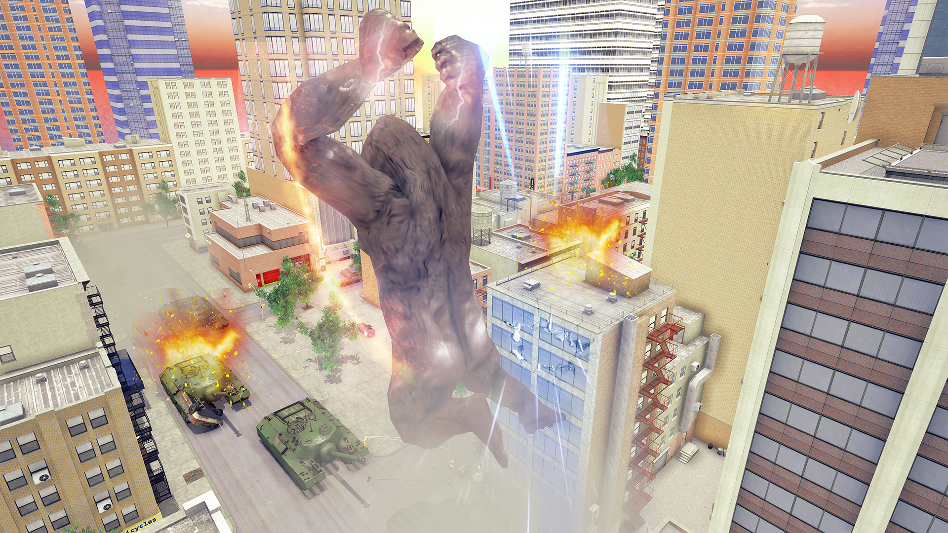 اسکرین شات 3 برنامه King Kong Game: gorilla games