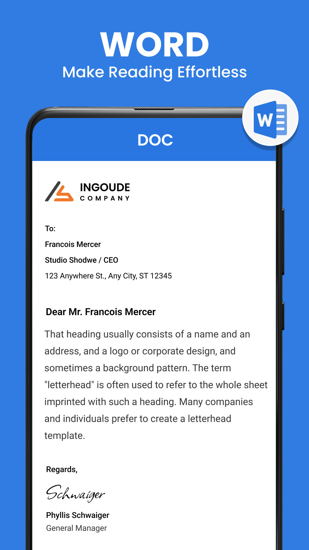 اسکرین شات 3 برنامه All Document Reader and Viewer