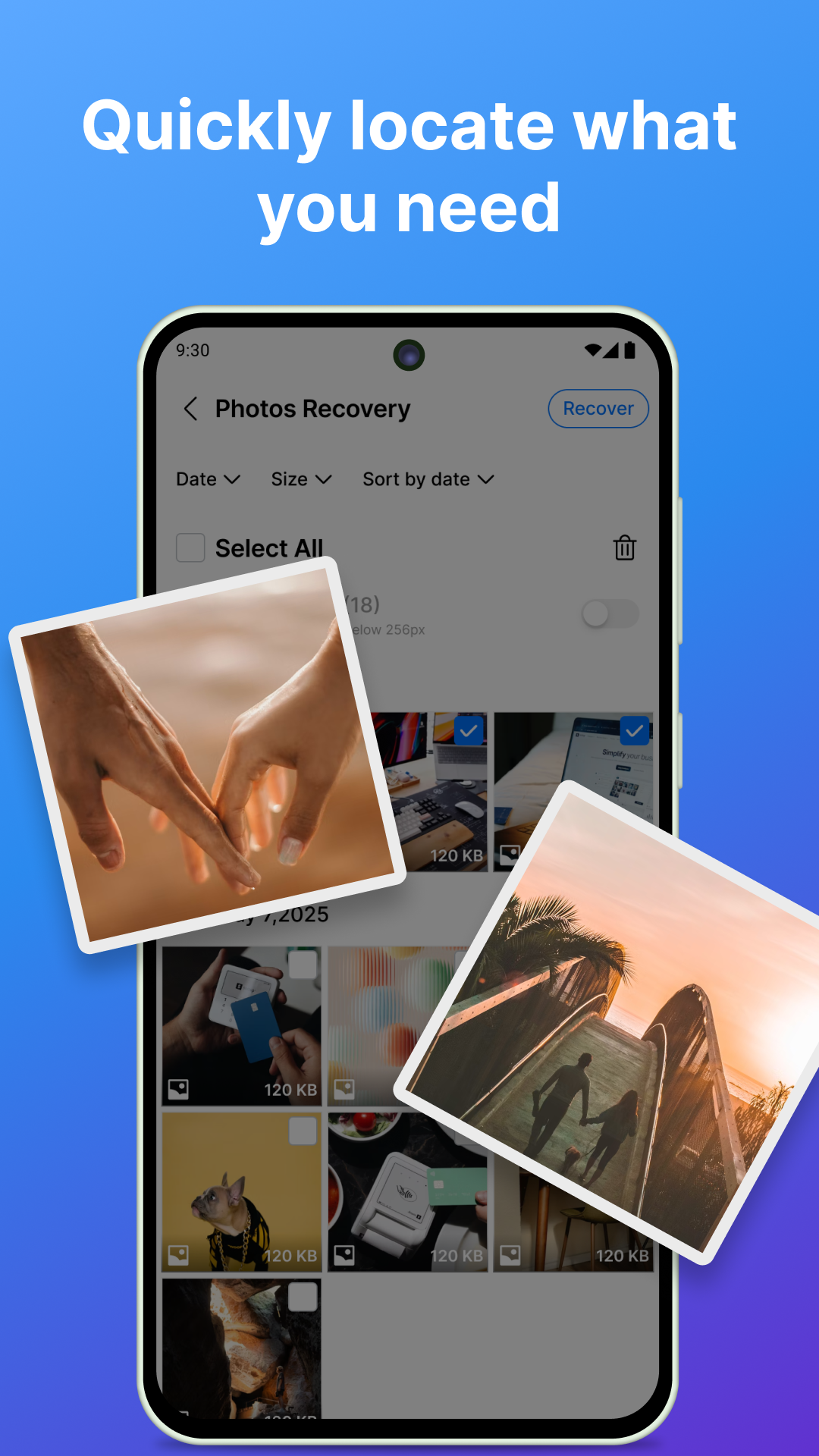 اسکرین شات 5 برنامه All Recovery - Photos, Videos