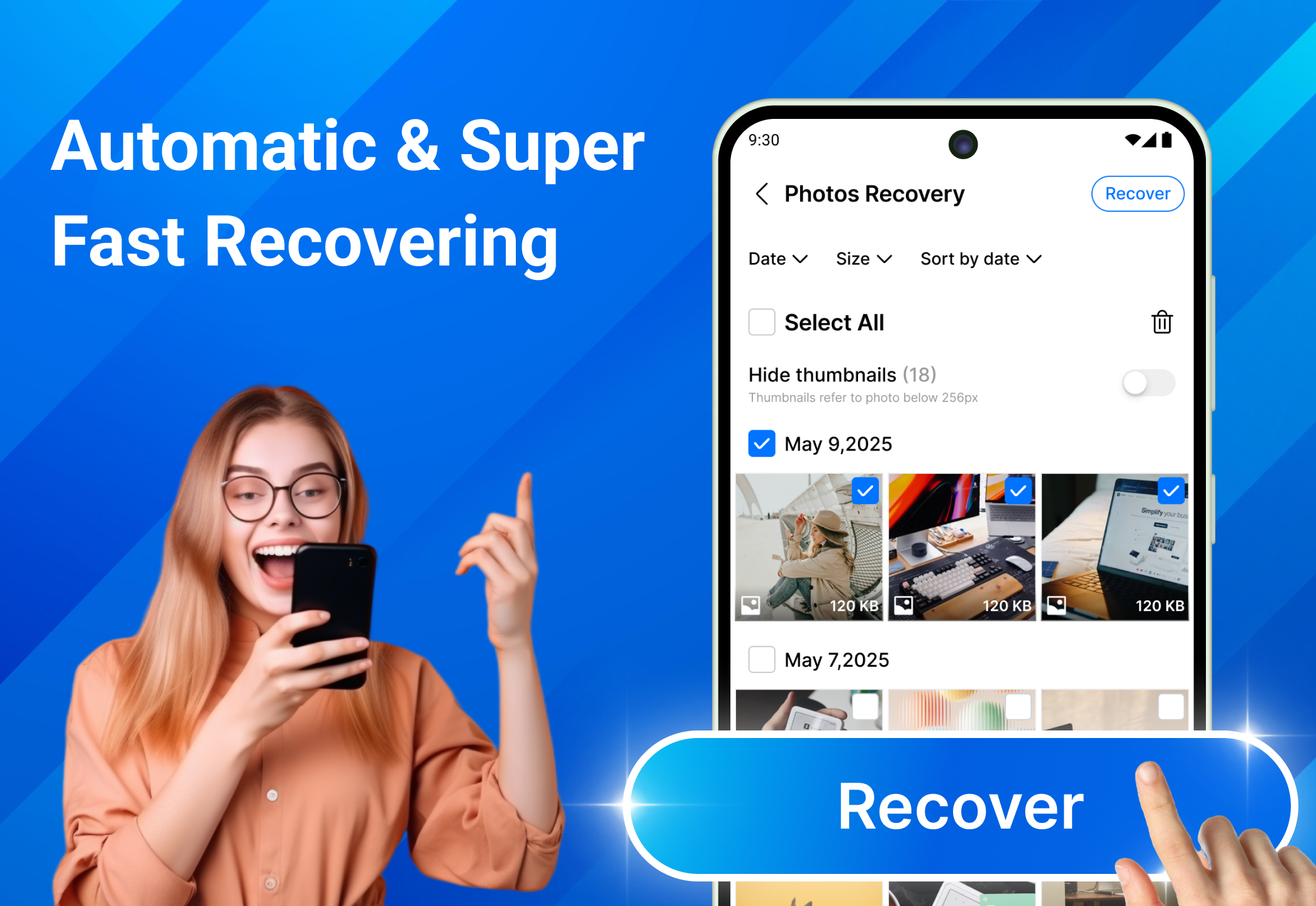 اسکرین شات 3 برنامه All Recovery - Photos, Videos