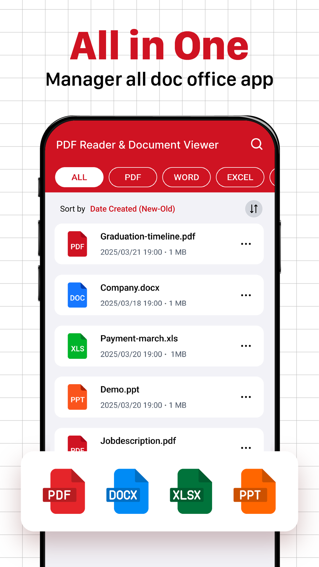 اسکرین شات 1 برنامه PDF Reader & Document Viewer