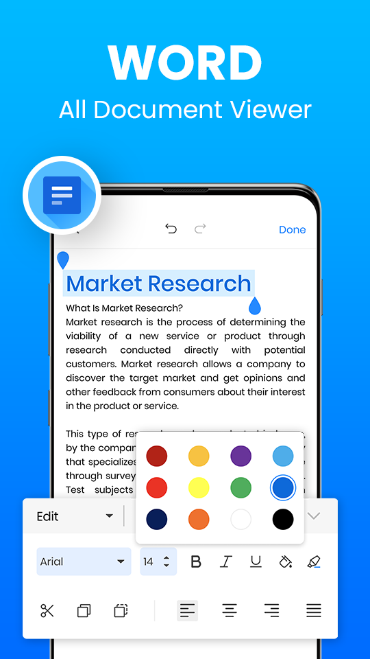 اسکرین شات 2 برنامه Word Document: DOCX, PDF, XLSX