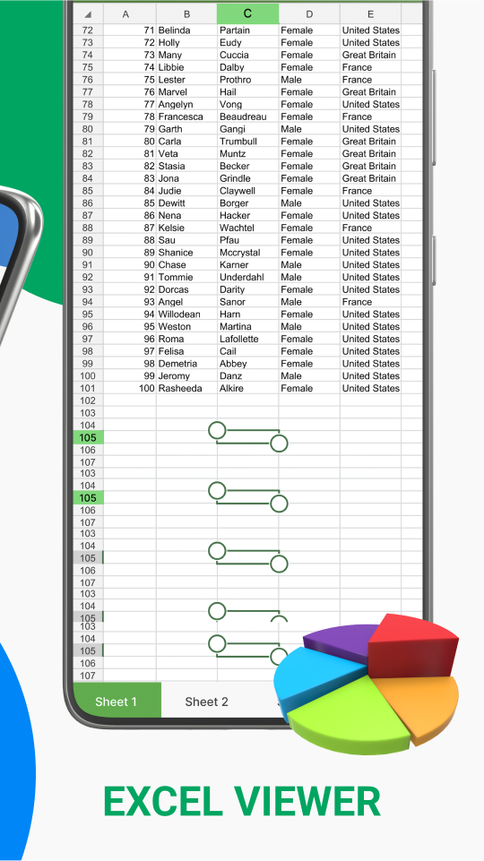 اسکرین شات 4 برنامه Word-Excel-PDF-PPT Docs Reader