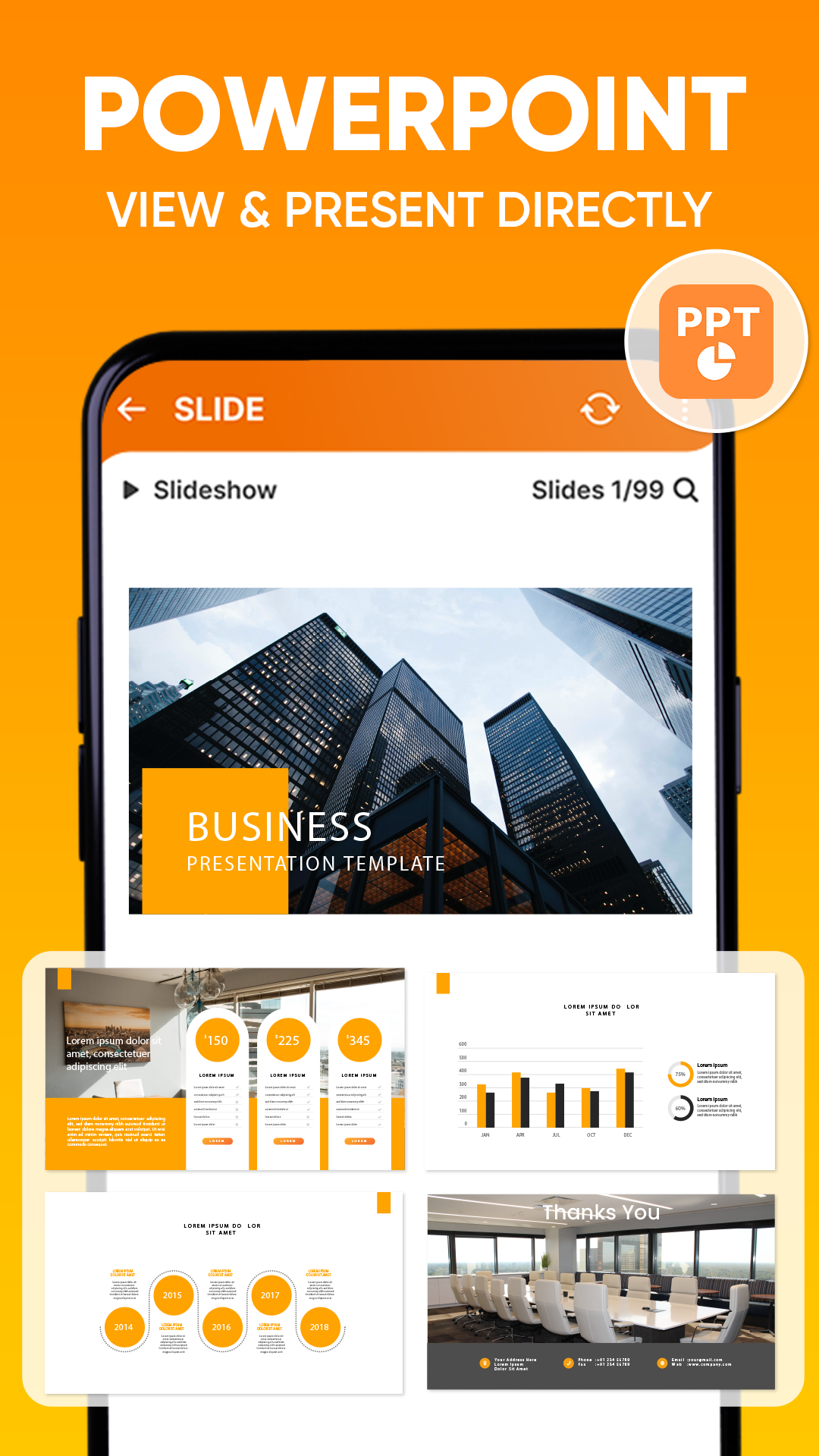 اسکرین شات 4 برنامه Word-Excel-PDF-PPT Docs Reader