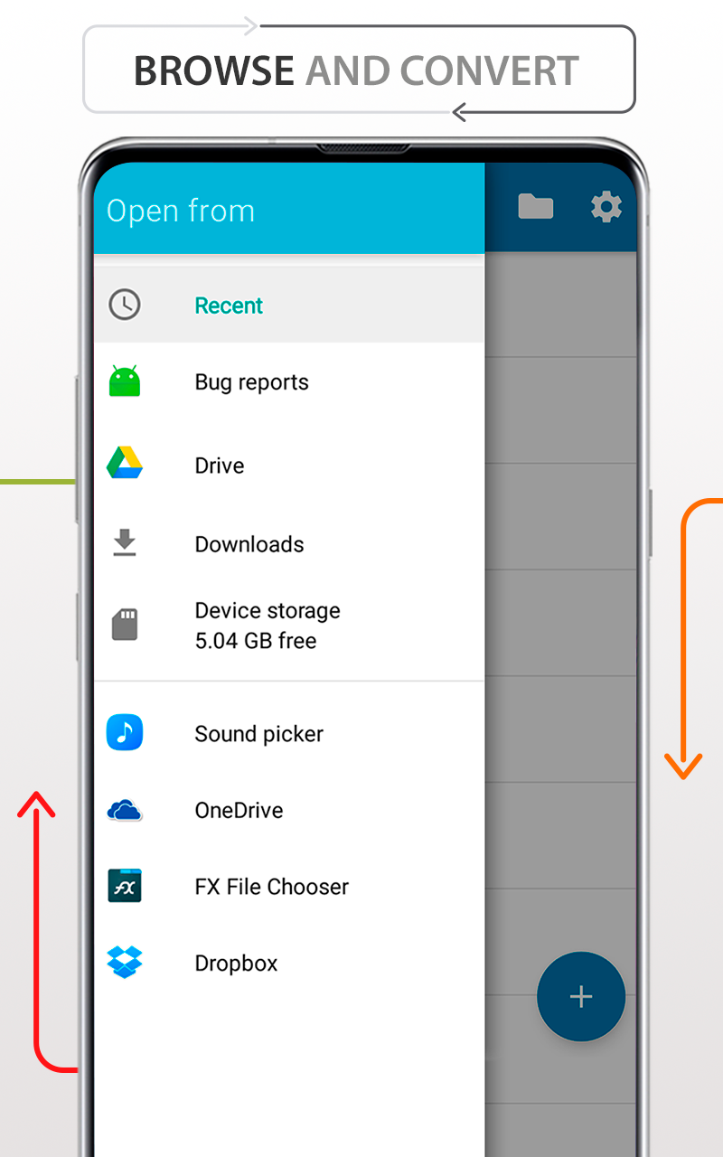 اسکرین شات 3 برنامه Files Converter music docs PDF