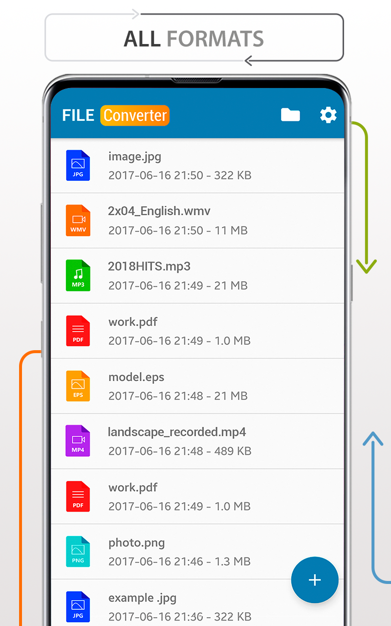 اسکرین شات 1 برنامه Files Converter music docs PDF