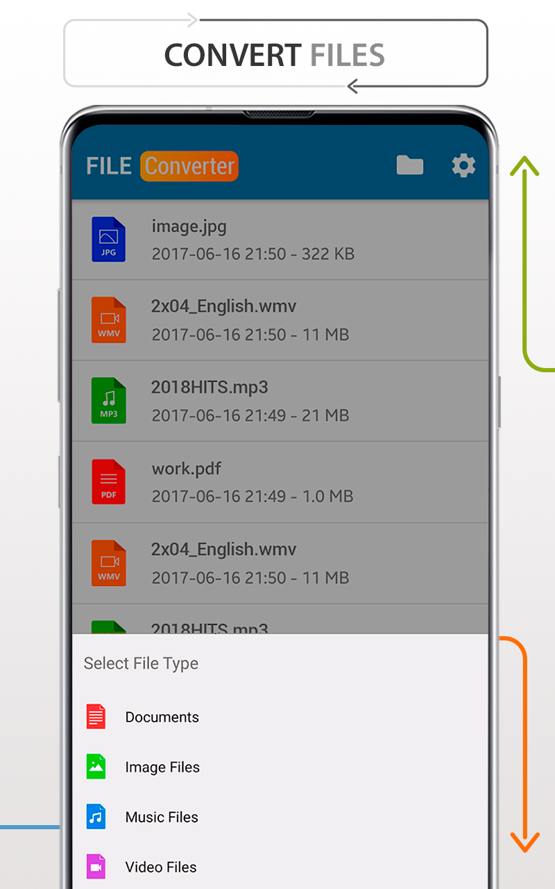 اسکرین شات 2 برنامه Files Converter music docs PDF