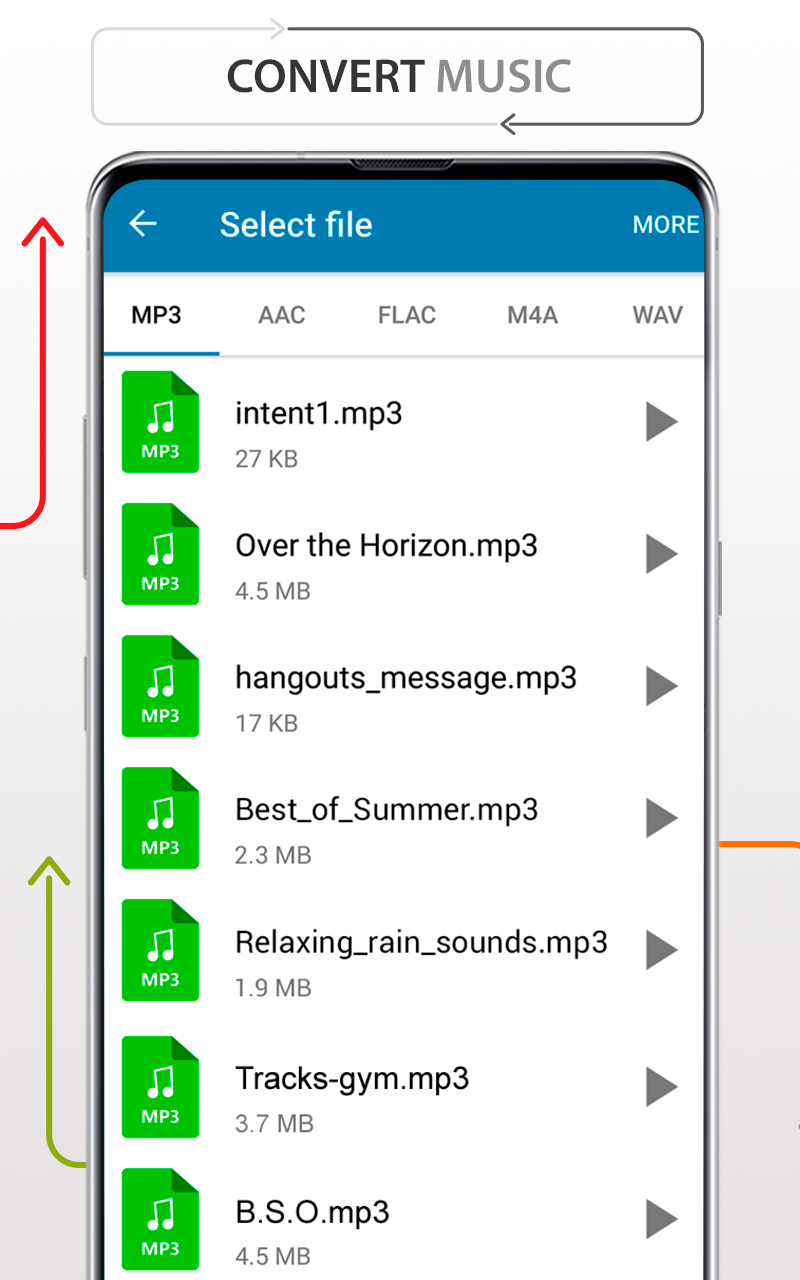 اسکرین شات 6 برنامه Files Converter music docs PDF