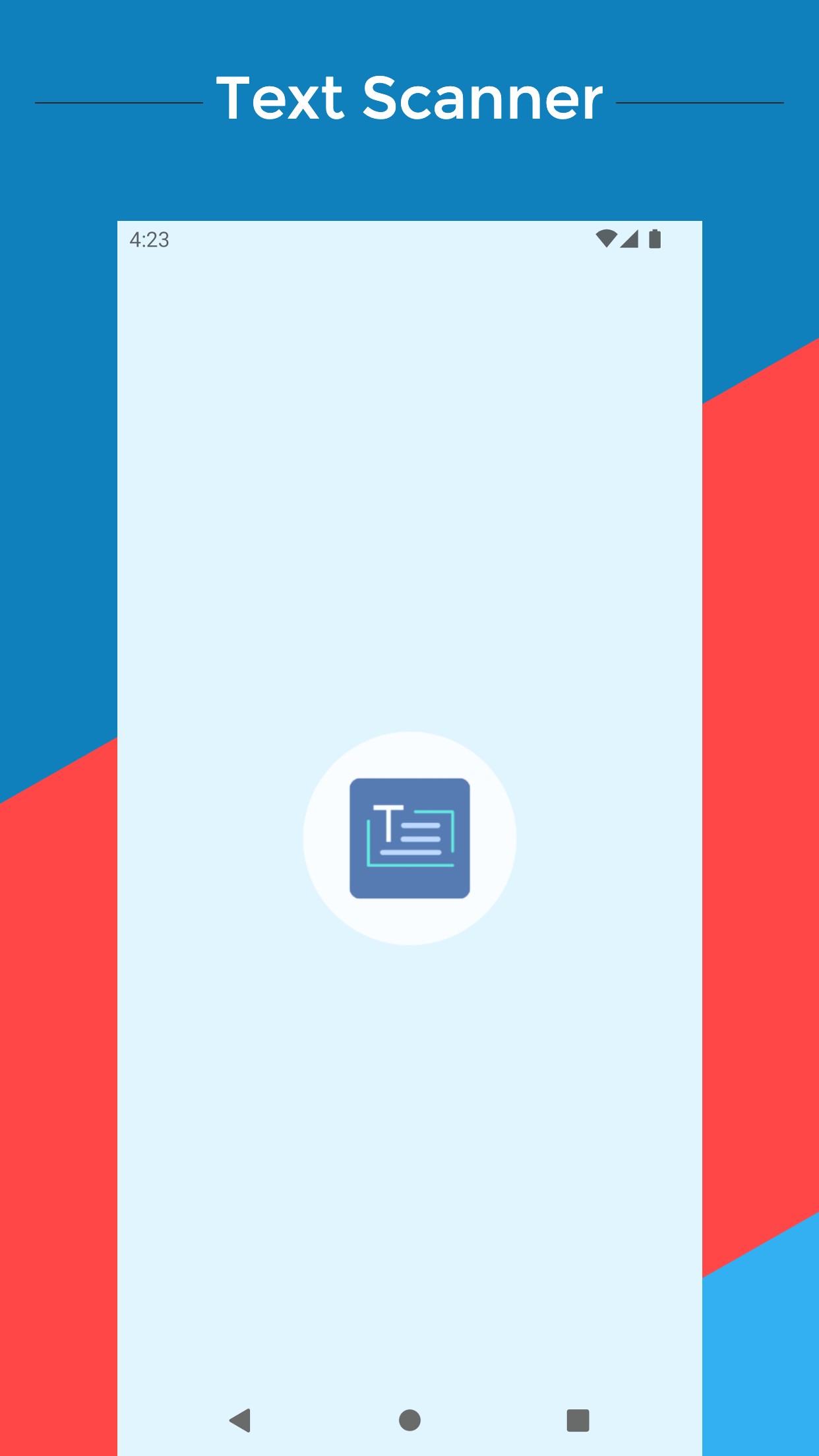 اسکرین شات 1 برنامه OCR Text Scanner : IMG to TEXT