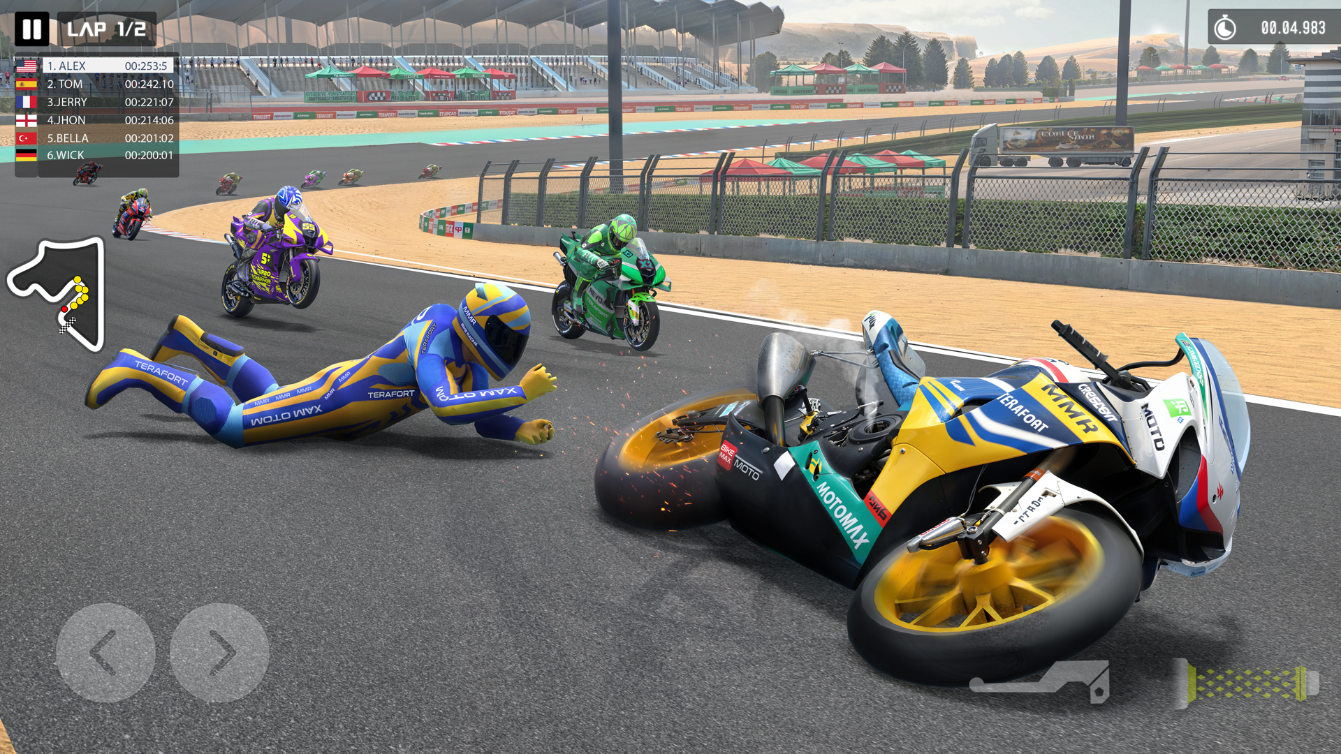 اسکرین شات 3 بازی MRM Bike Racing : Moto Game 3D