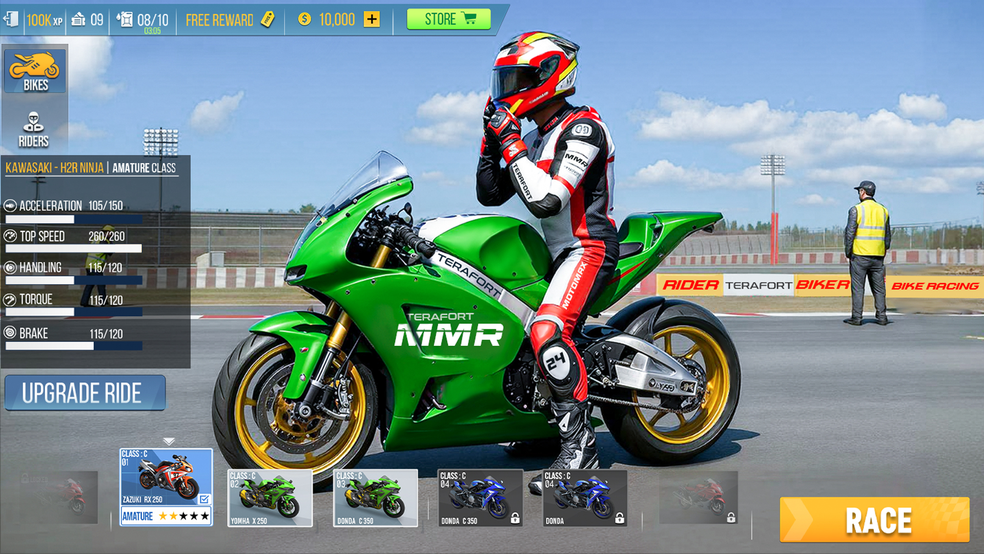 اسکرین شات 5 بازی MRM Bike Racing : Moto Game 3D