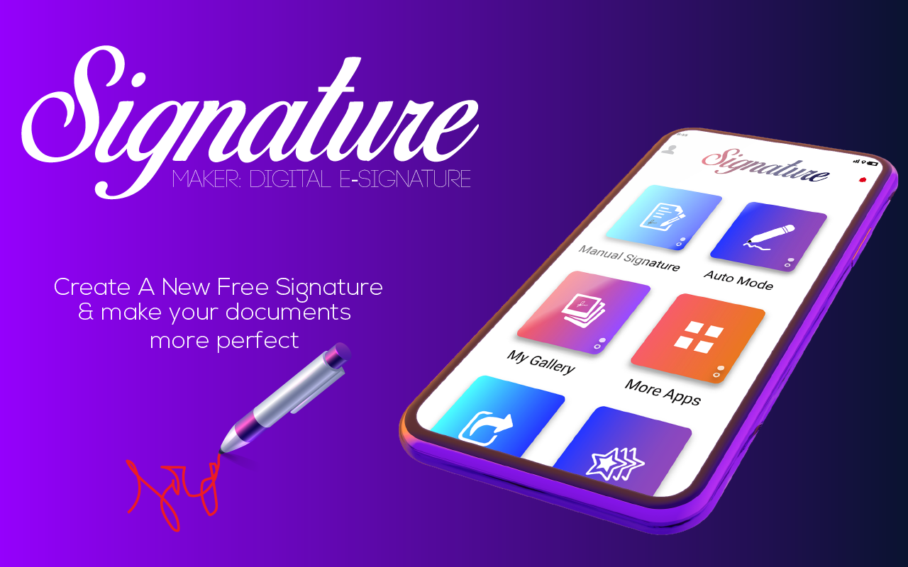 اسکرین شات 1 برنامه Digital Signature Maker Online