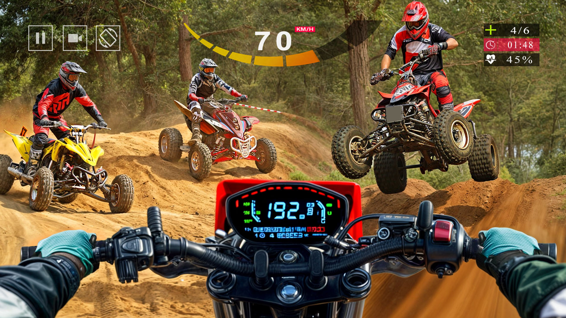 اسکرین شات 1 برنامه Atv Bike Game - Quad Bike Game