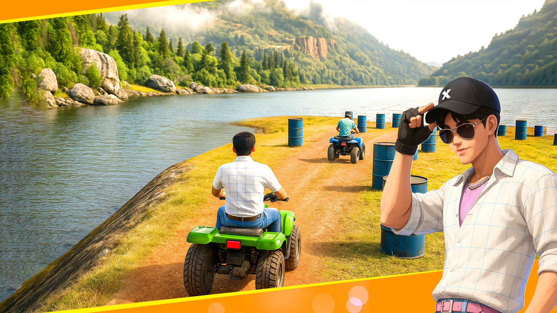 اسکرین شات 2 برنامه Kpop Demon Hunter Atv Bike