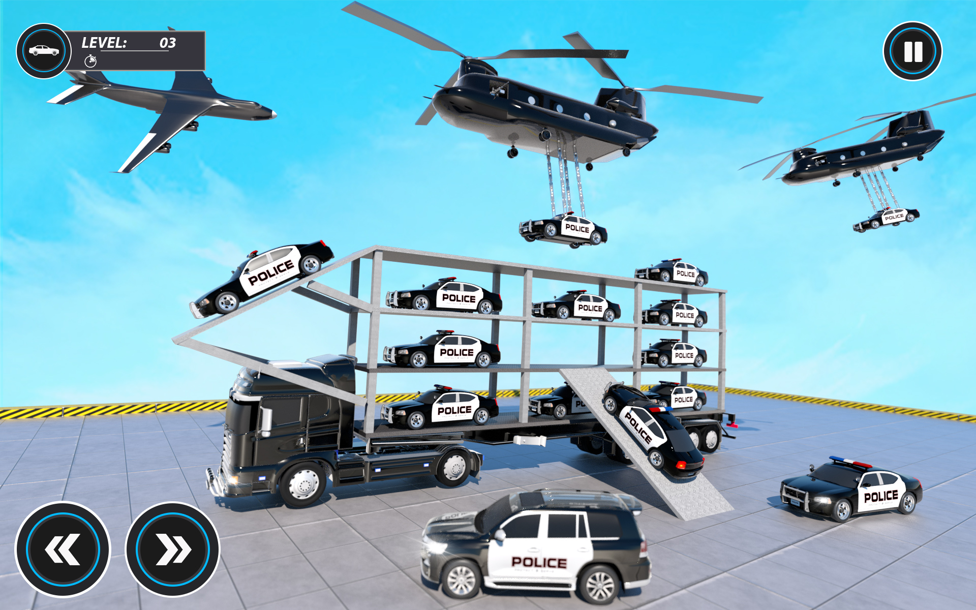 اسکرین شات 3 برنامه Real Car Transport Truck Games
