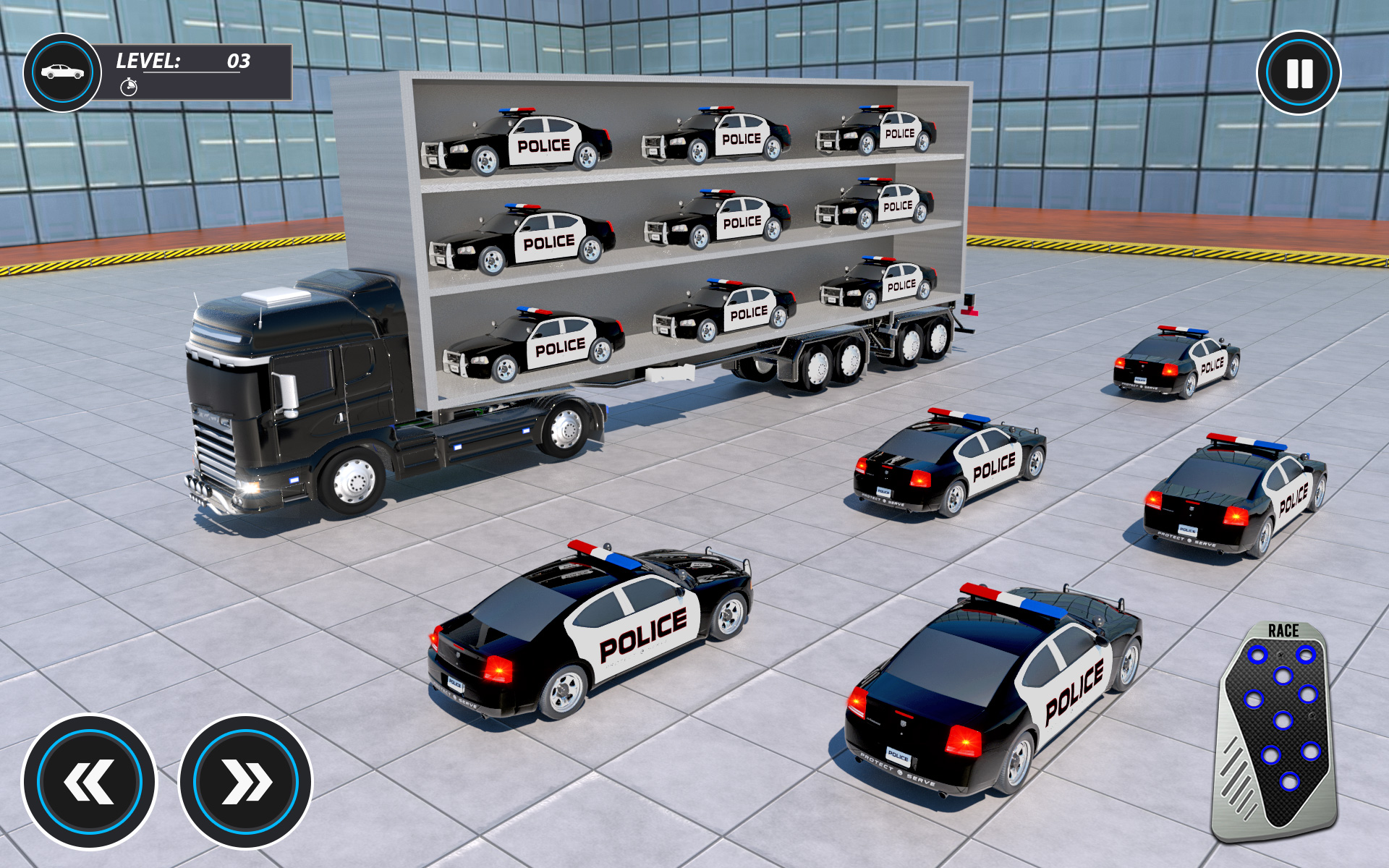 اسکرین شات 6 برنامه Real Car Transport Truck Games