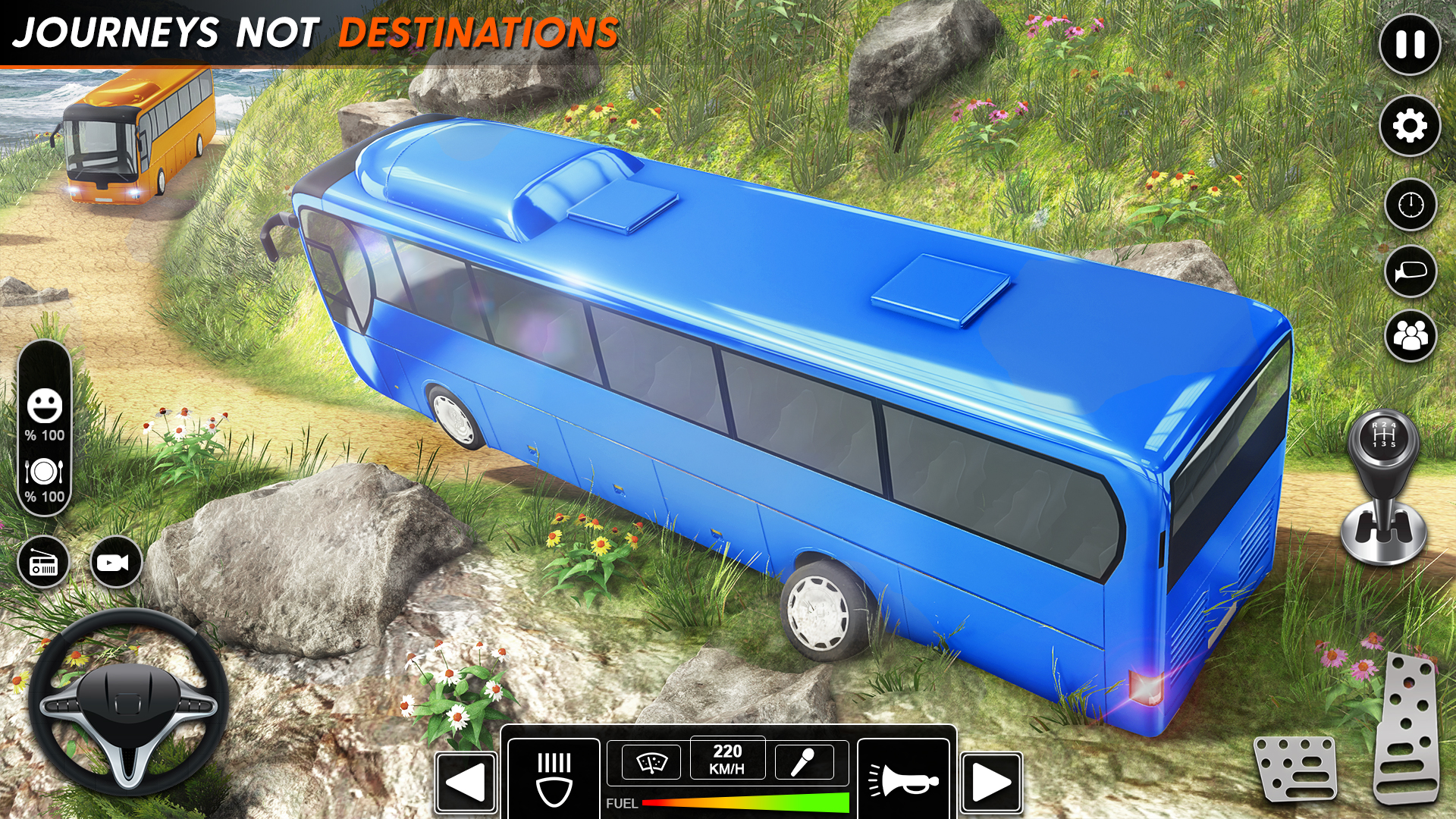 اسکرین شات 2 بازی Offroad Bus Simulator Games 3D