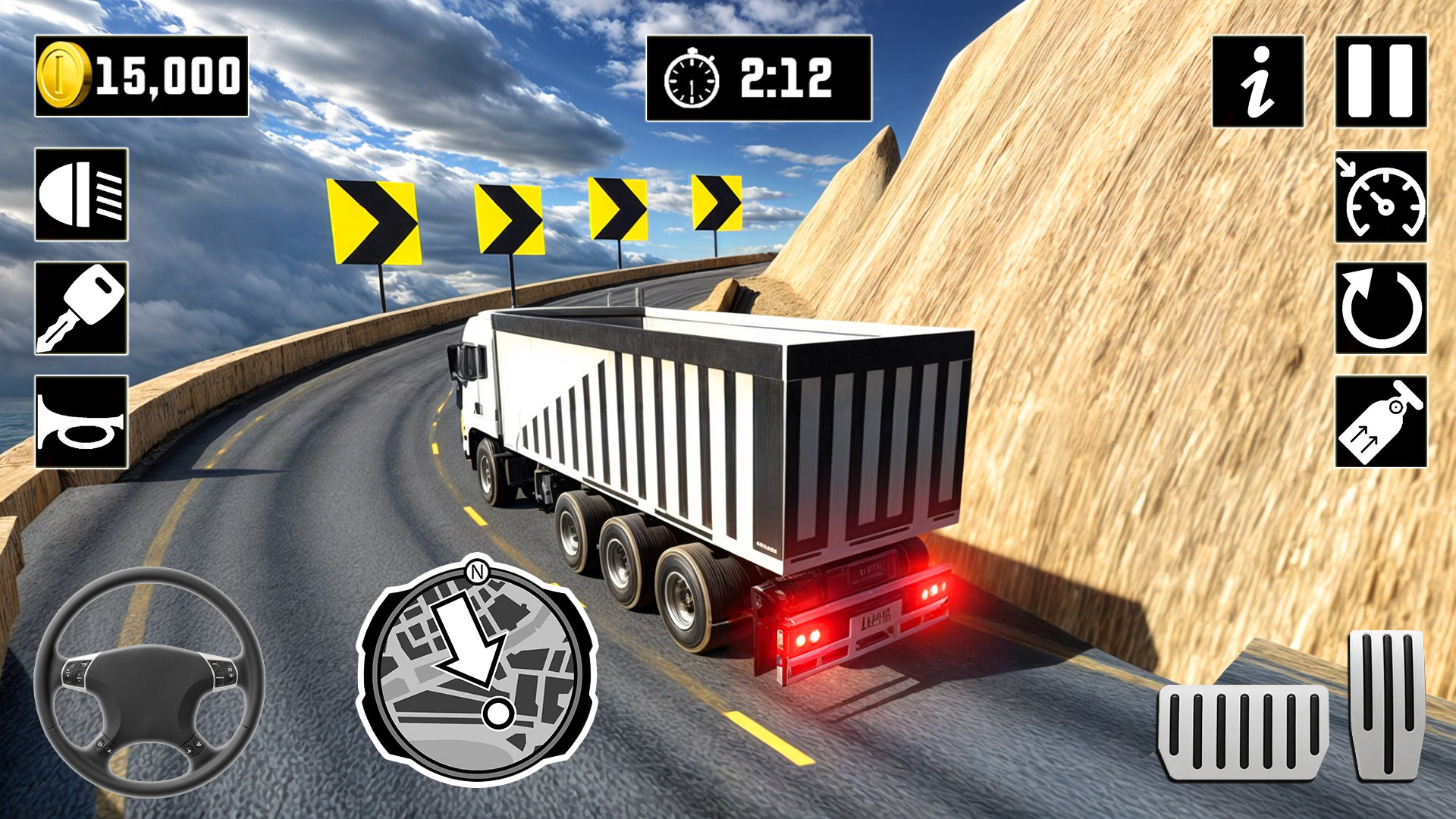 اسکرین شات 2 برنامه Offroad Games: Truck Simulator