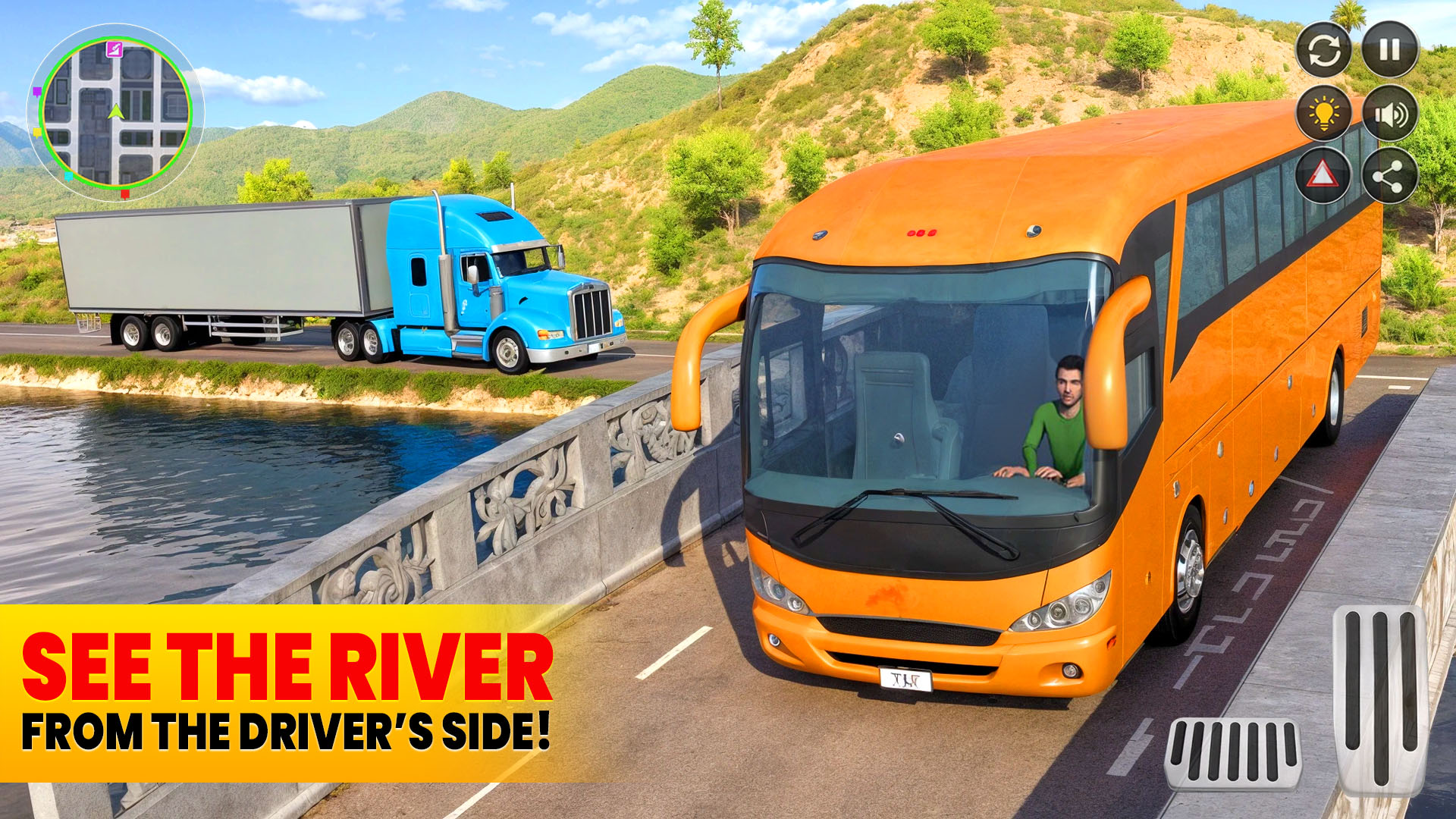اسکرین شات 2 برنامه Bus Simulator - Offroad Bus