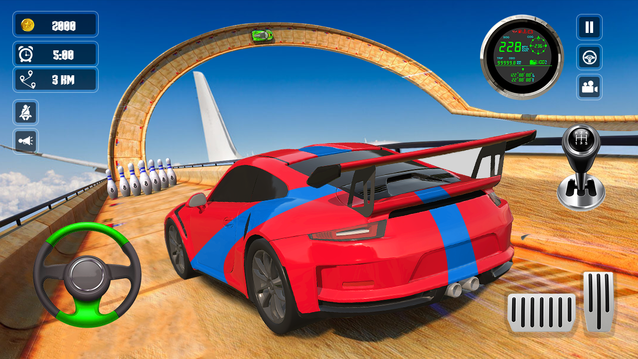 اسکرین شات 4 بازی GT Cars Impossible Stunt Races