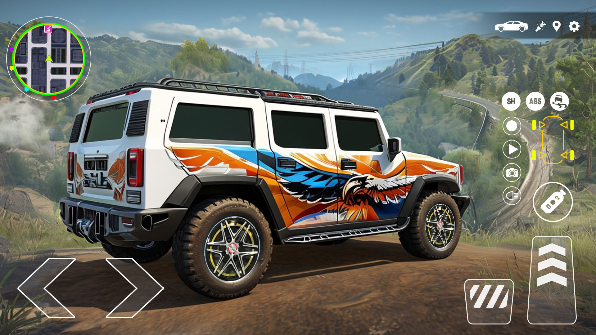 اسکرین شات 4 بازی Jeep Simulator Game Hummer Car
