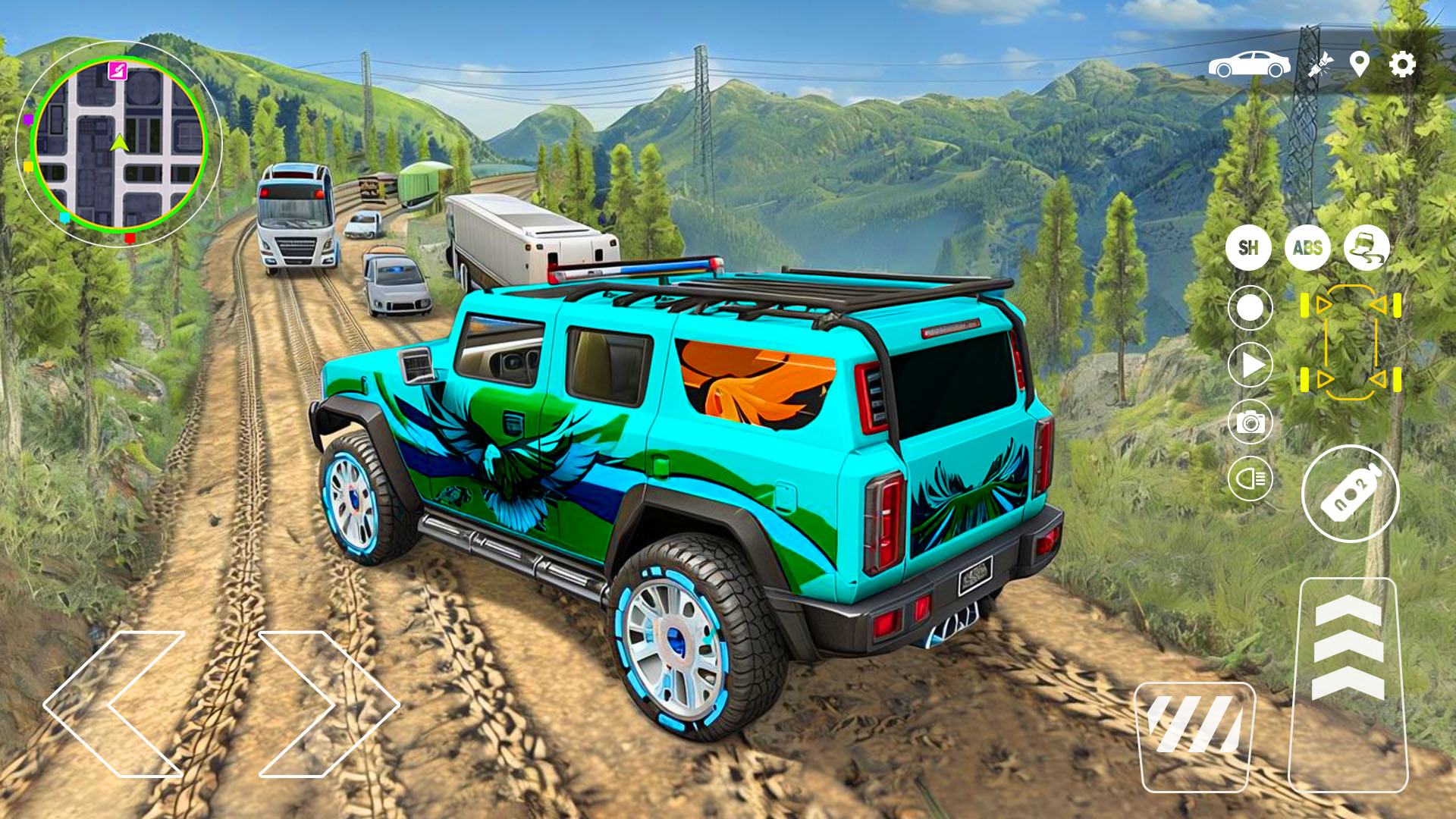 اسکرین شات 5 بازی Jeep Simulator Game Hummer Car