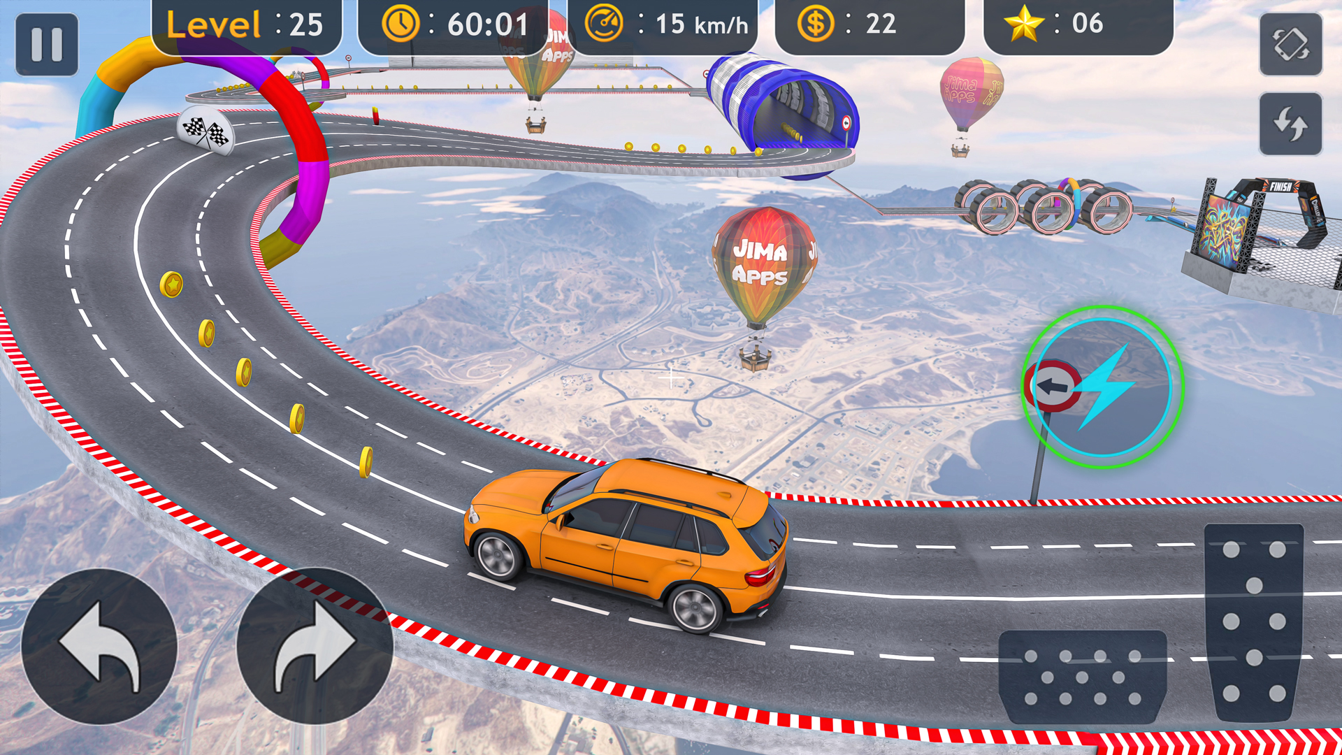 اسکرین شات 2 برنامه Car Stunt Games: Car Games