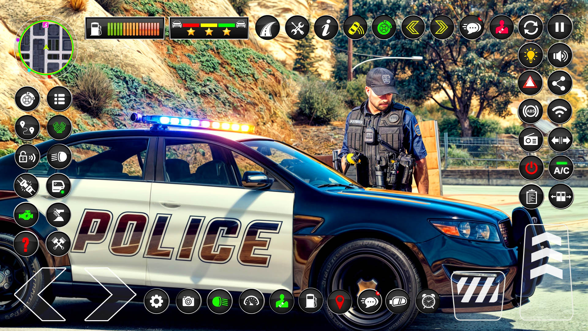 اسکرین شات 2 برنامه Police Car Simulator - Police