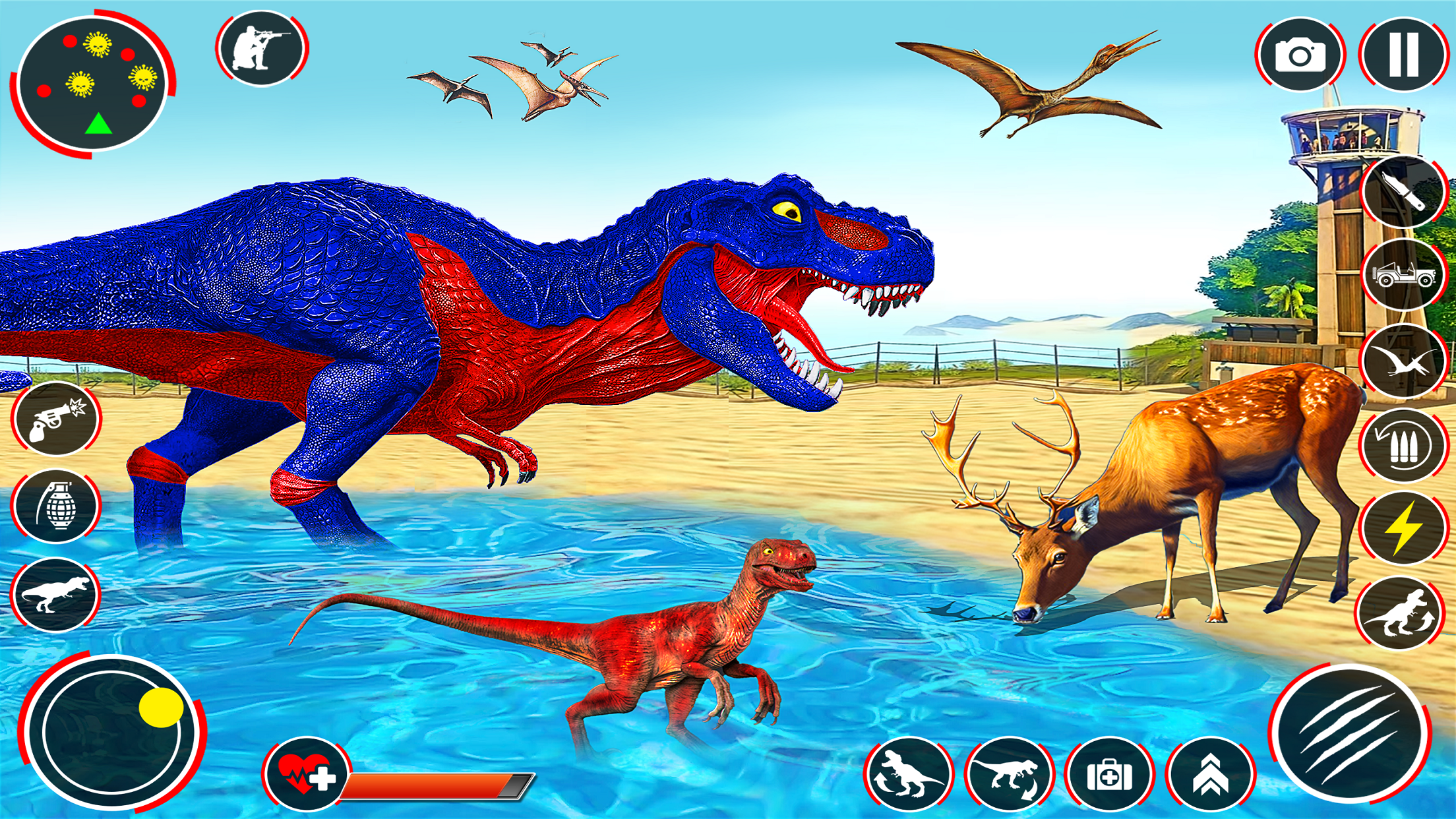 اسکرین شات 8 برنامه Dino Family 3D Hunting Games