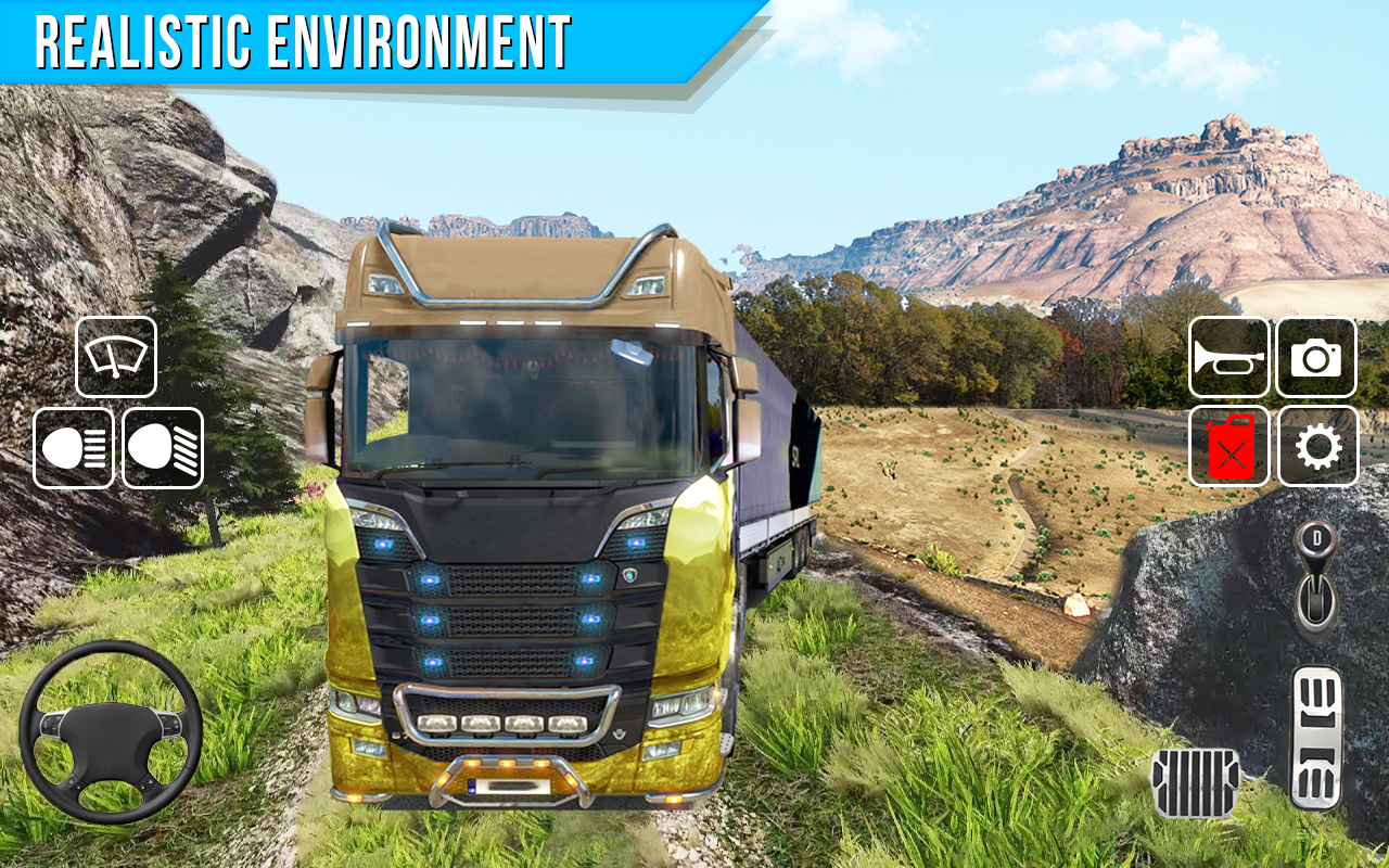 اسکرین شات 2 بازی Offroad 4X4 Cargo Truck Driver
