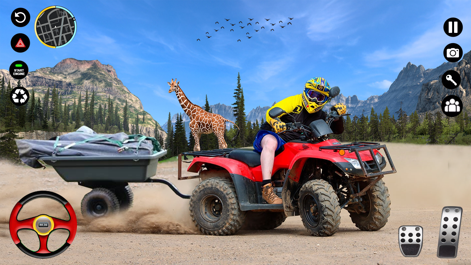 اسکرین شات 5 بازی Heavy ATV Quad Bike Cargo Game