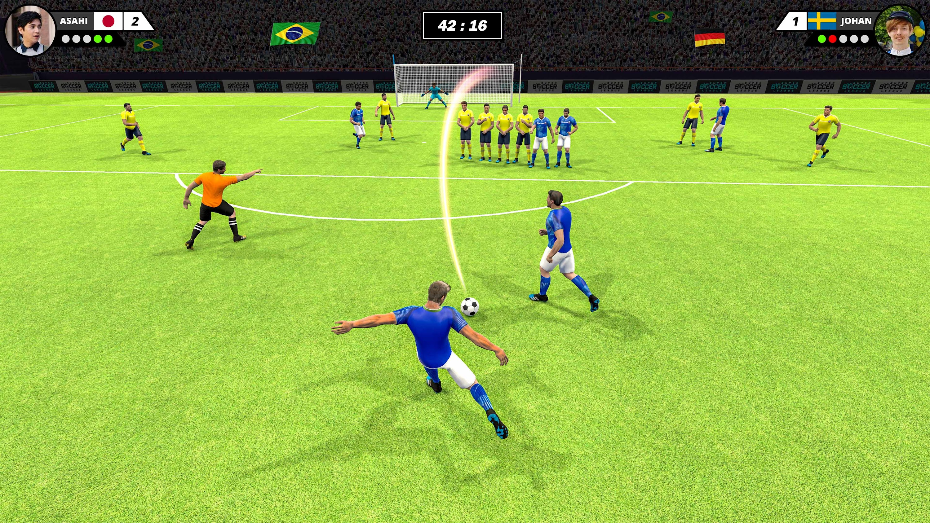 اسکرین شات 5 بازی Super Soccer League Games 2023