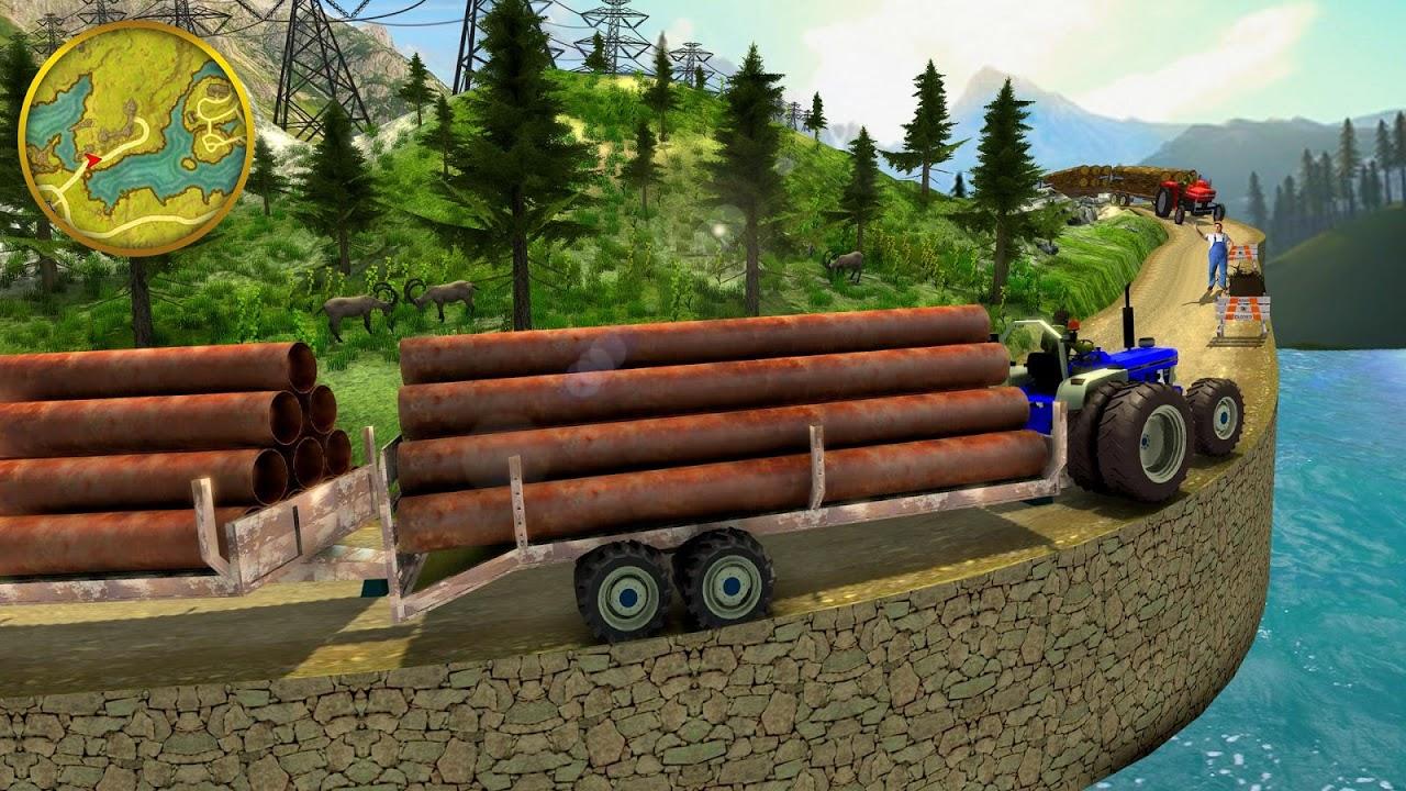 اسکرین شات 3 بازی Hill Tractor Trolley Simulator