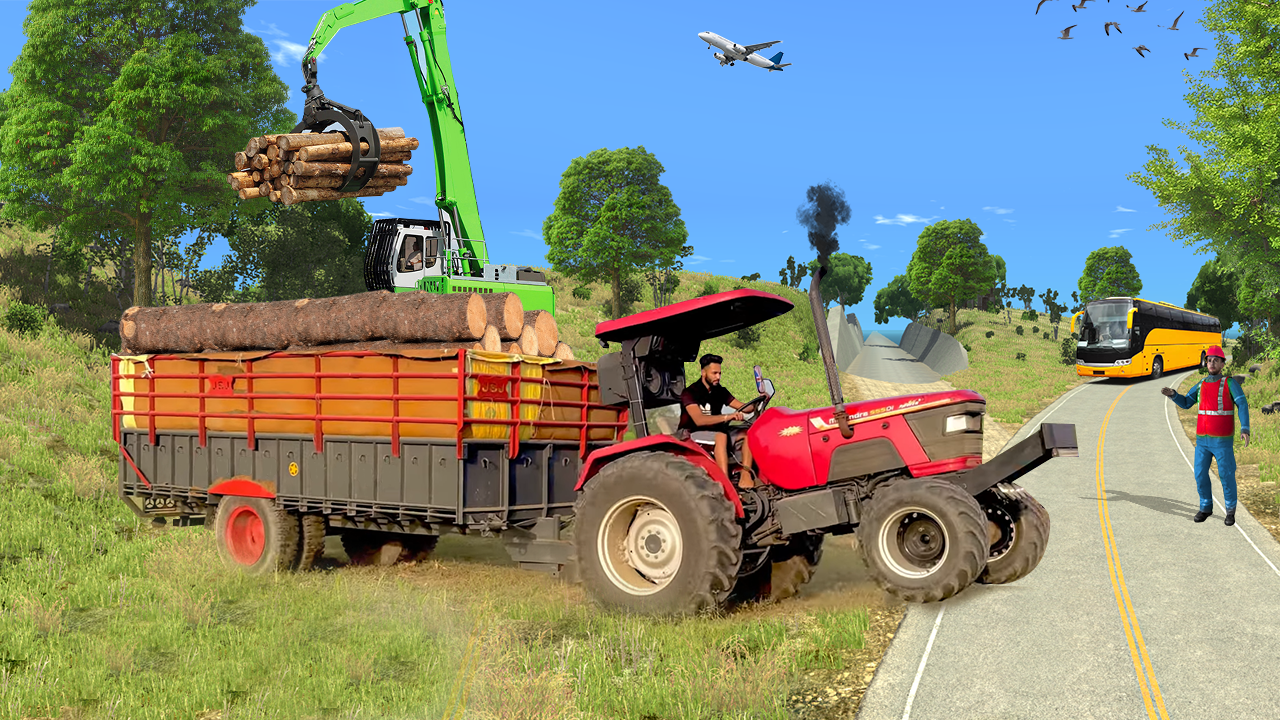 اسکرین شات 2 بازی Hill Tractor Trolley Simulator