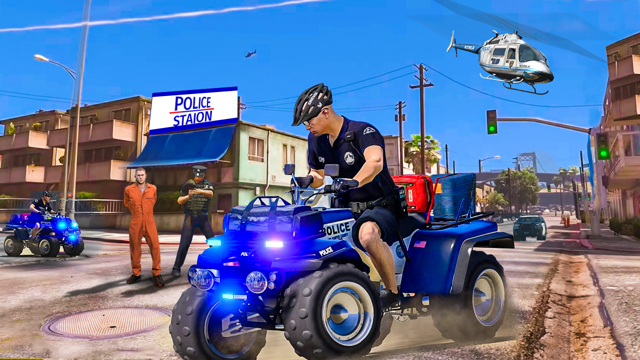 اسکرین شات 5 بازی Police ATV Quad Bike Simulator