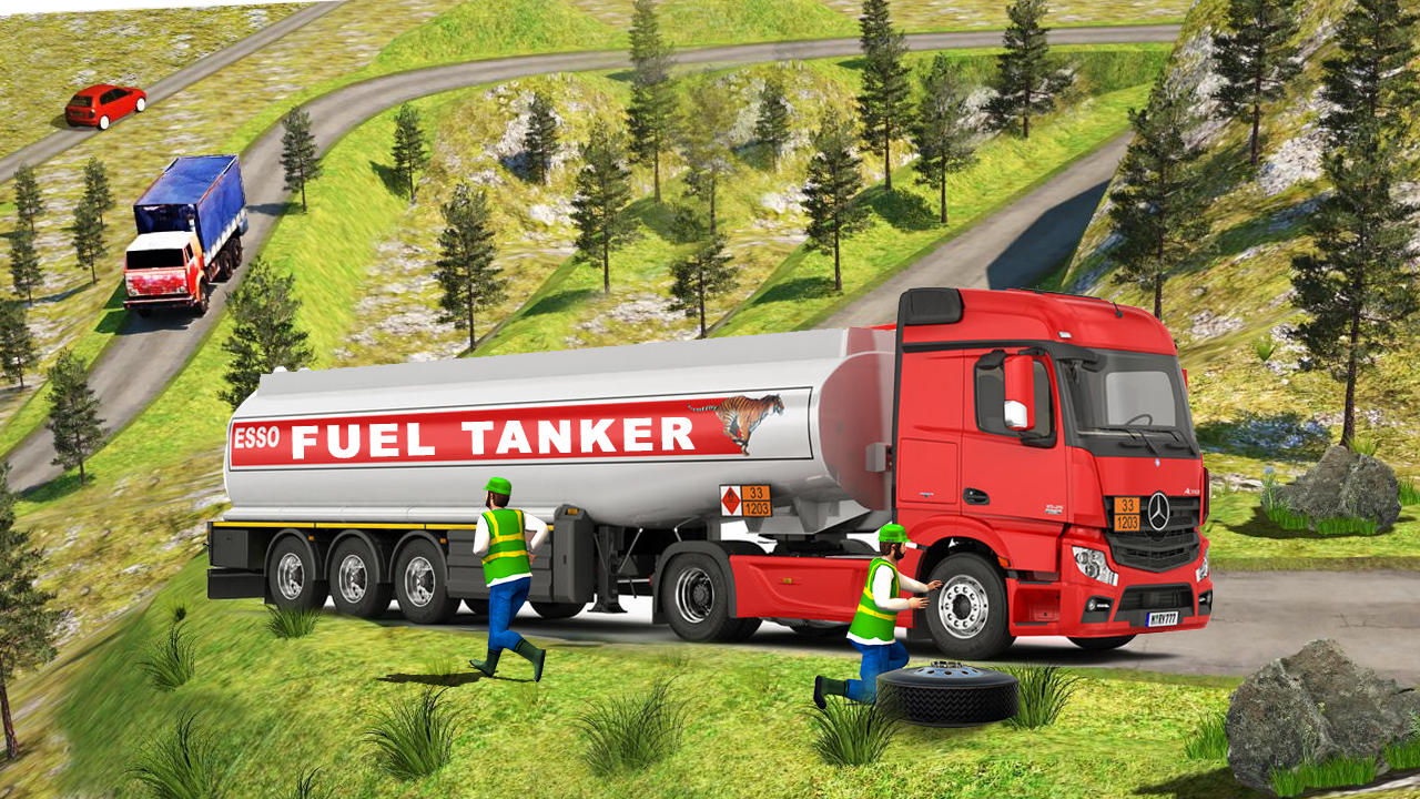 اسکرین شات 1 برنامه Oil Tanker: Truck Driving Game