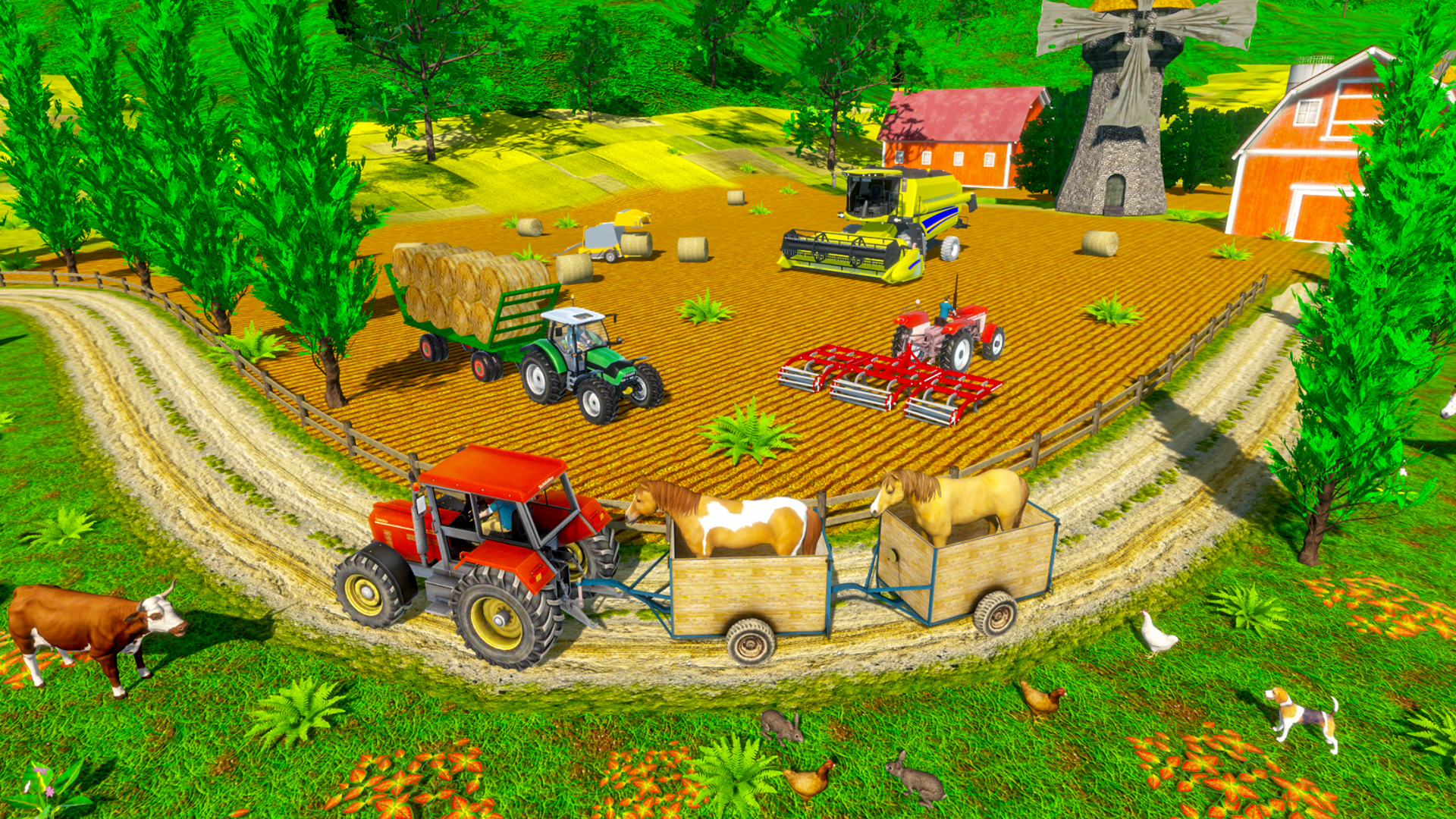 اسکرین شات 3 بازی Tractor Trolley Farming Game